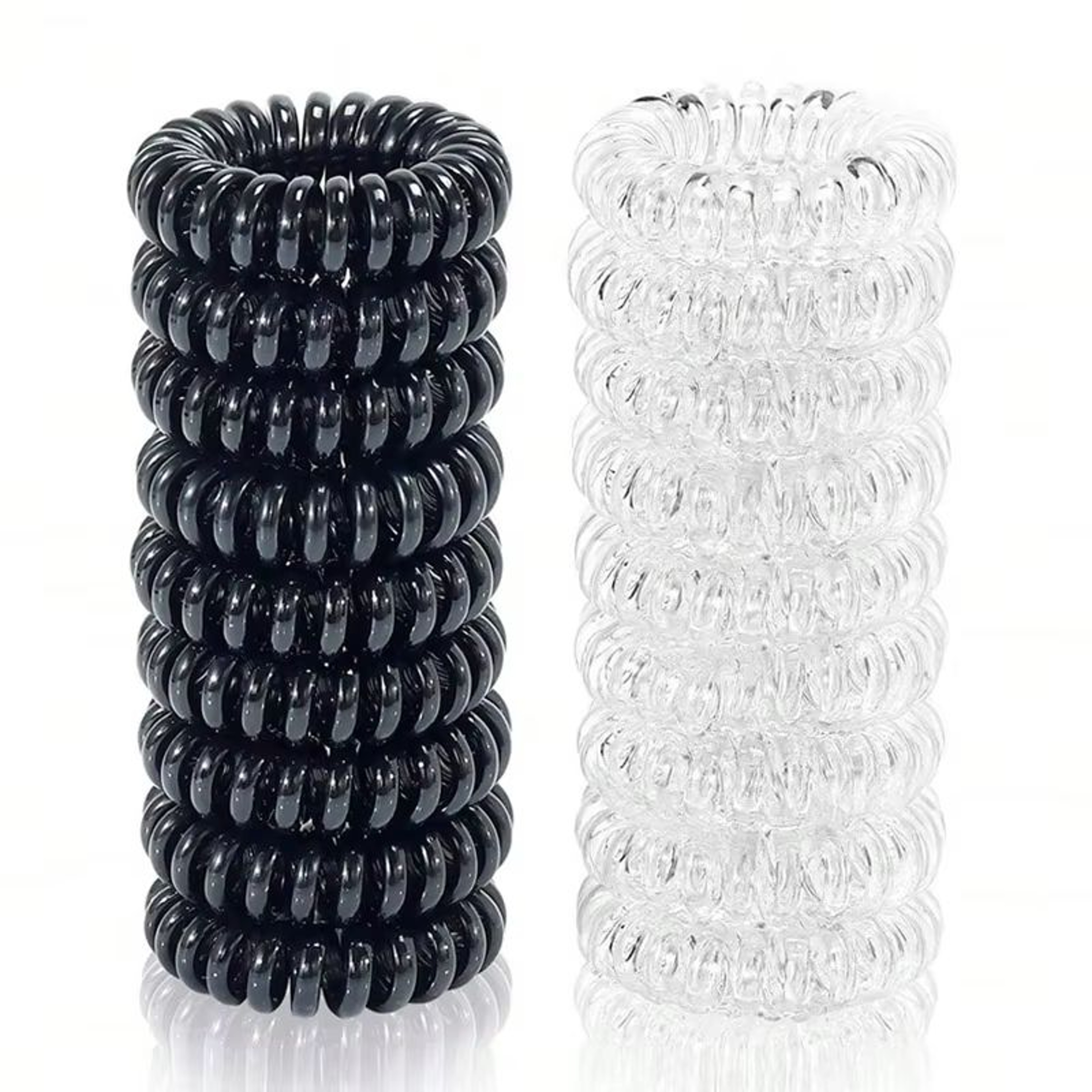 CoilFlex 18Pack NoCrease Hair Ties  MultiColor Waterproof Spiral Hair Bands 1