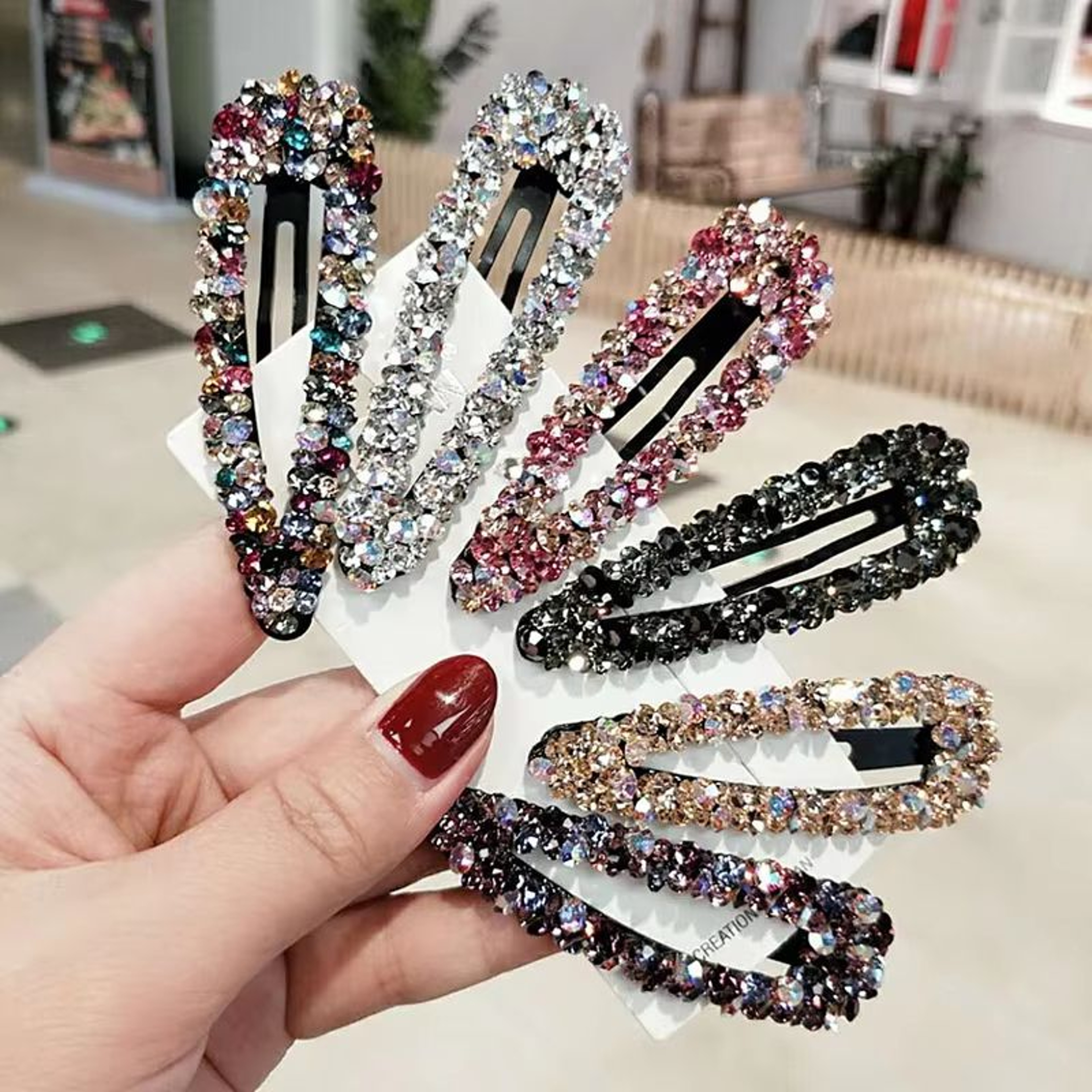 ColorGem HollowDiamond Hair Clip  Luxe Hollow Metal Hair Accessory For Women 0