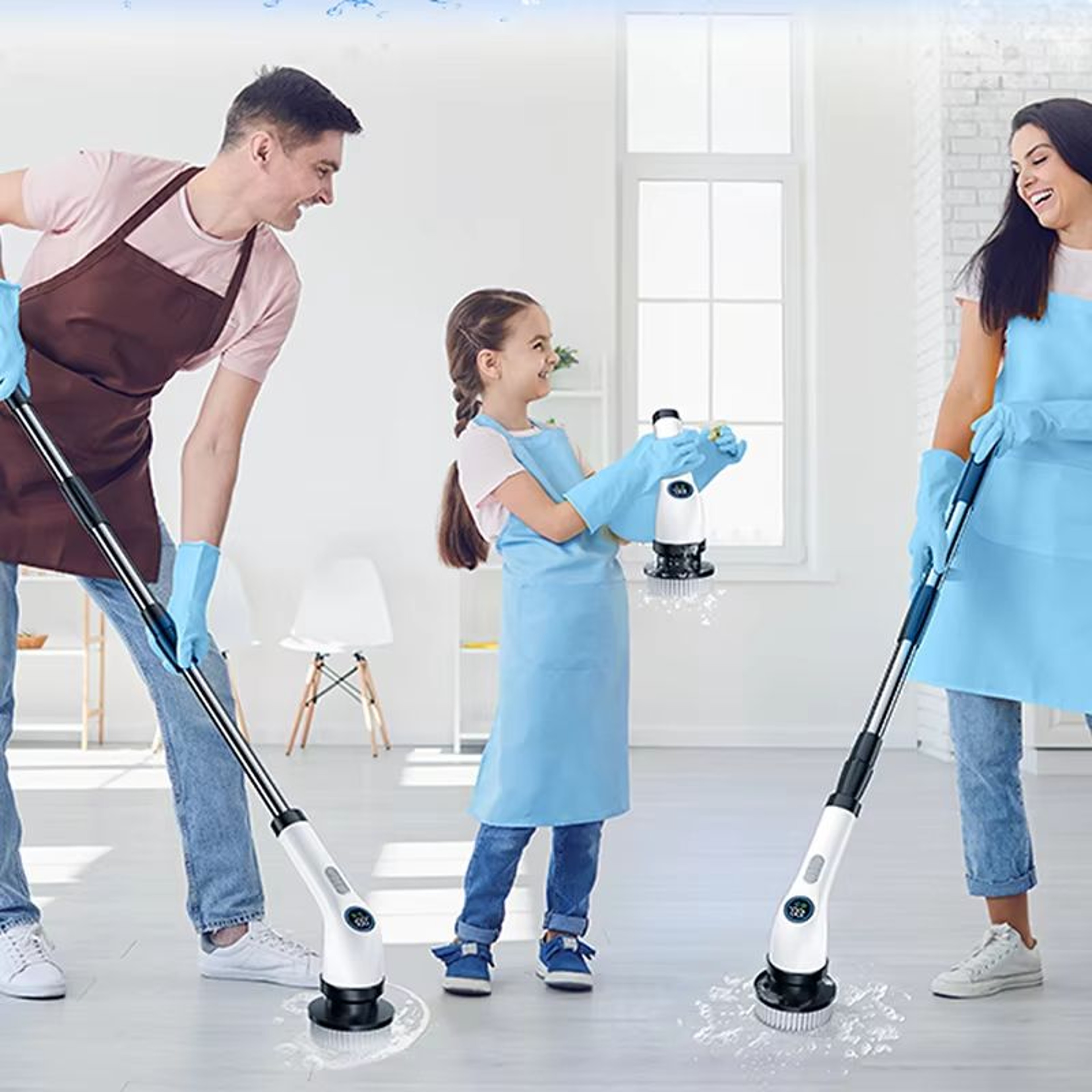 Cordless Spin Scrubber Electric Multipurpose Cleaning Brush For Kitchen Bathroom And Toilet 0