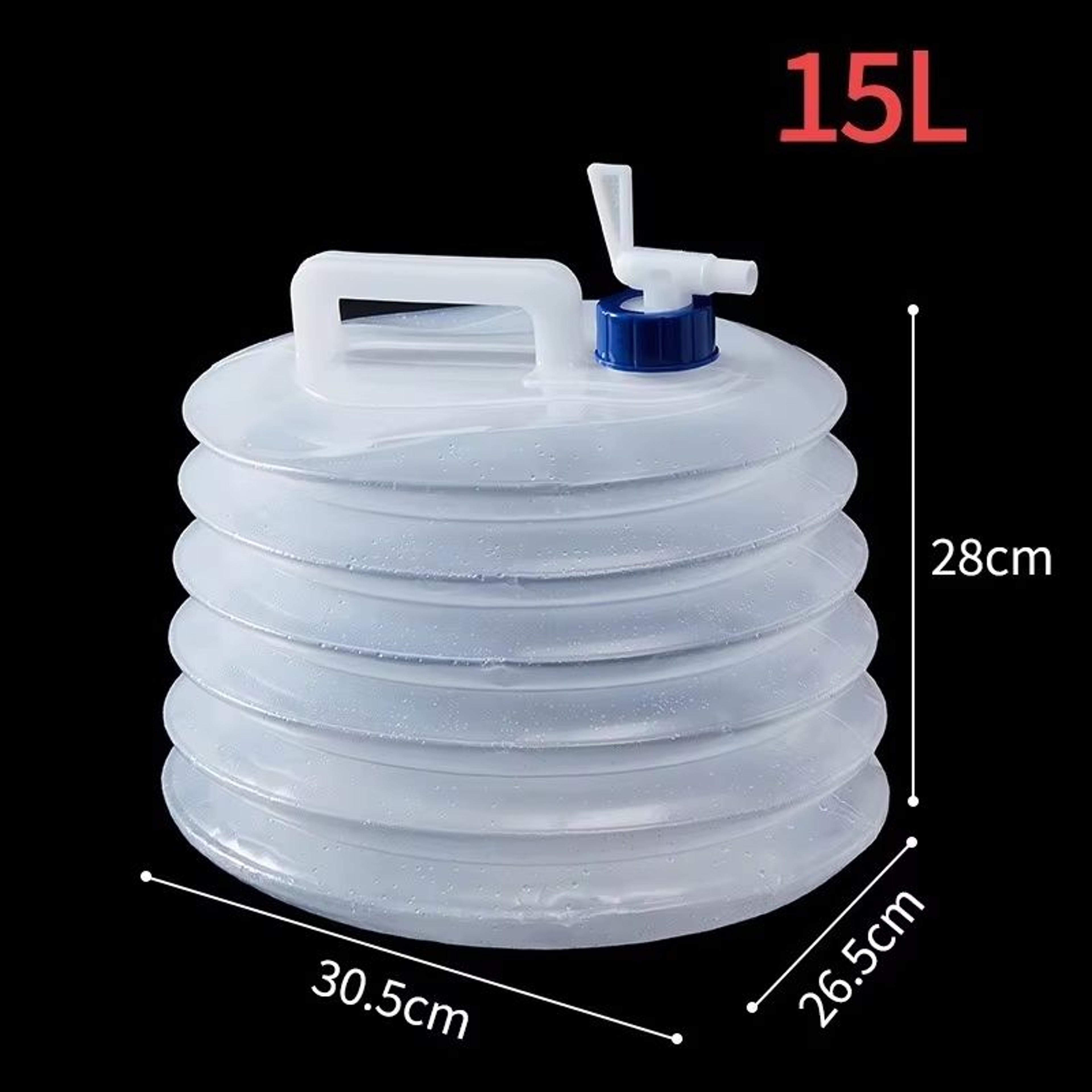 Outdoor Folding Water Container 51015 L Thickened Portable Car Camping Water Storage Bucket 8