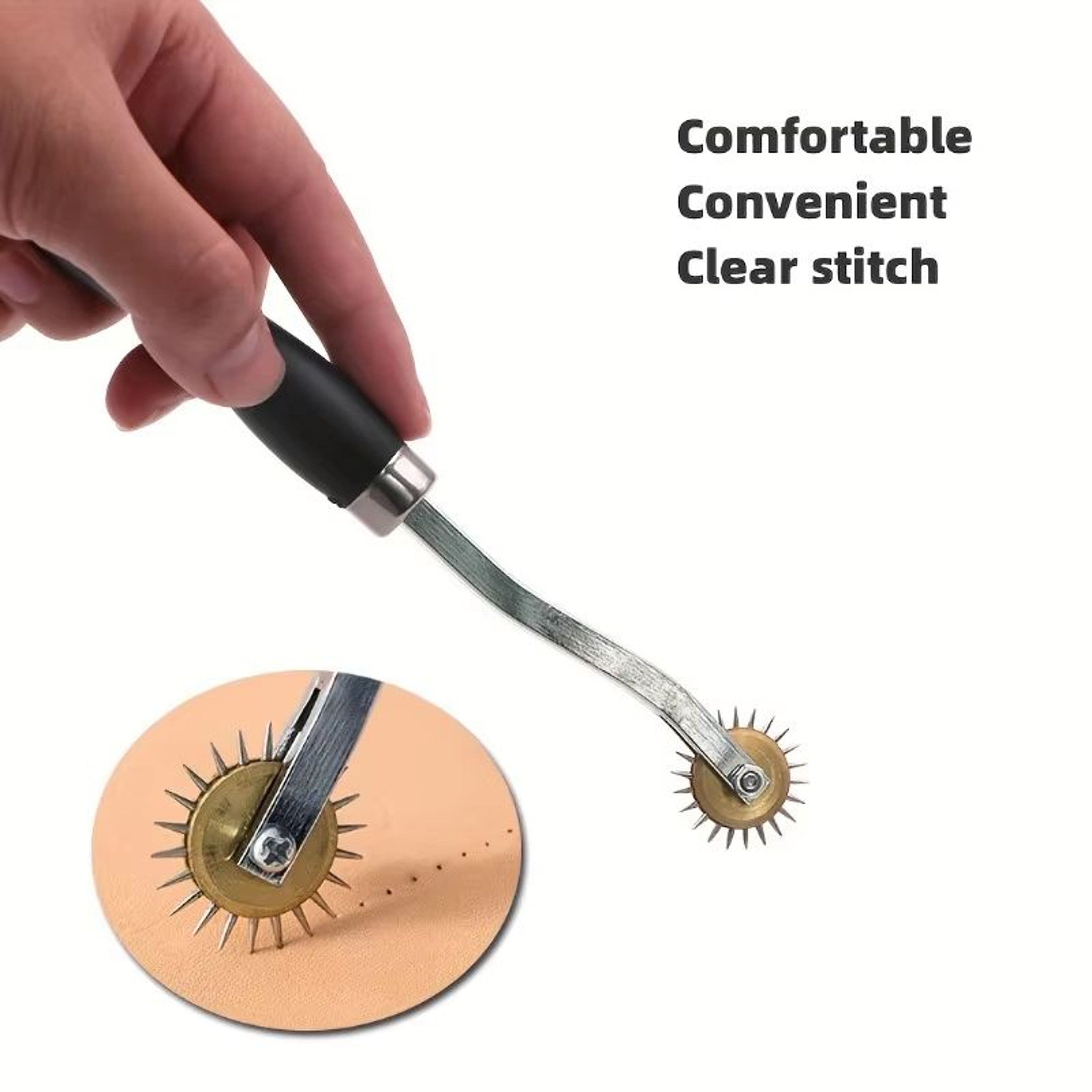 Stainless Steel Leather Overstitch Marking Wheel 1
