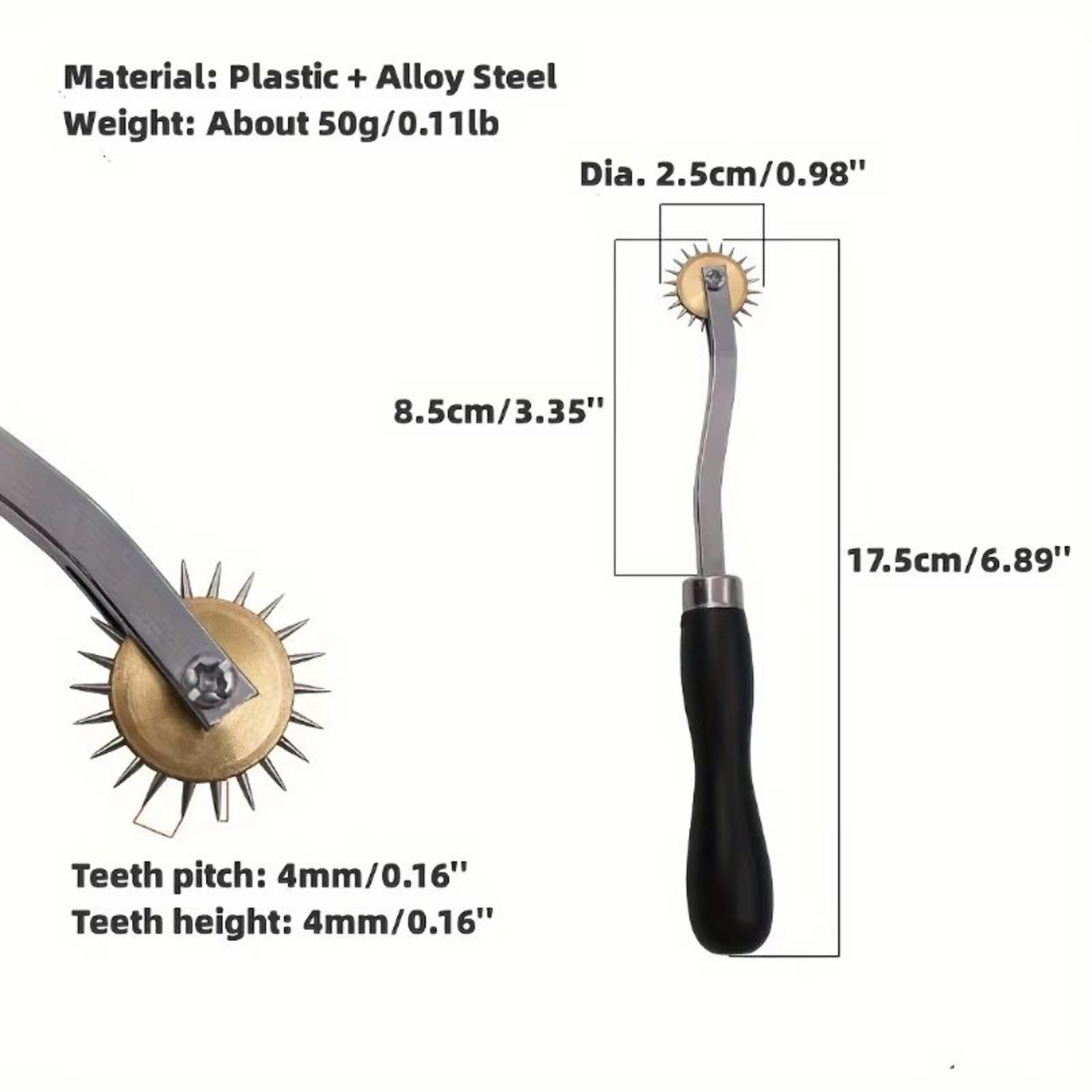 Stainless Steel Leather Overstitch Marking Wheel 2