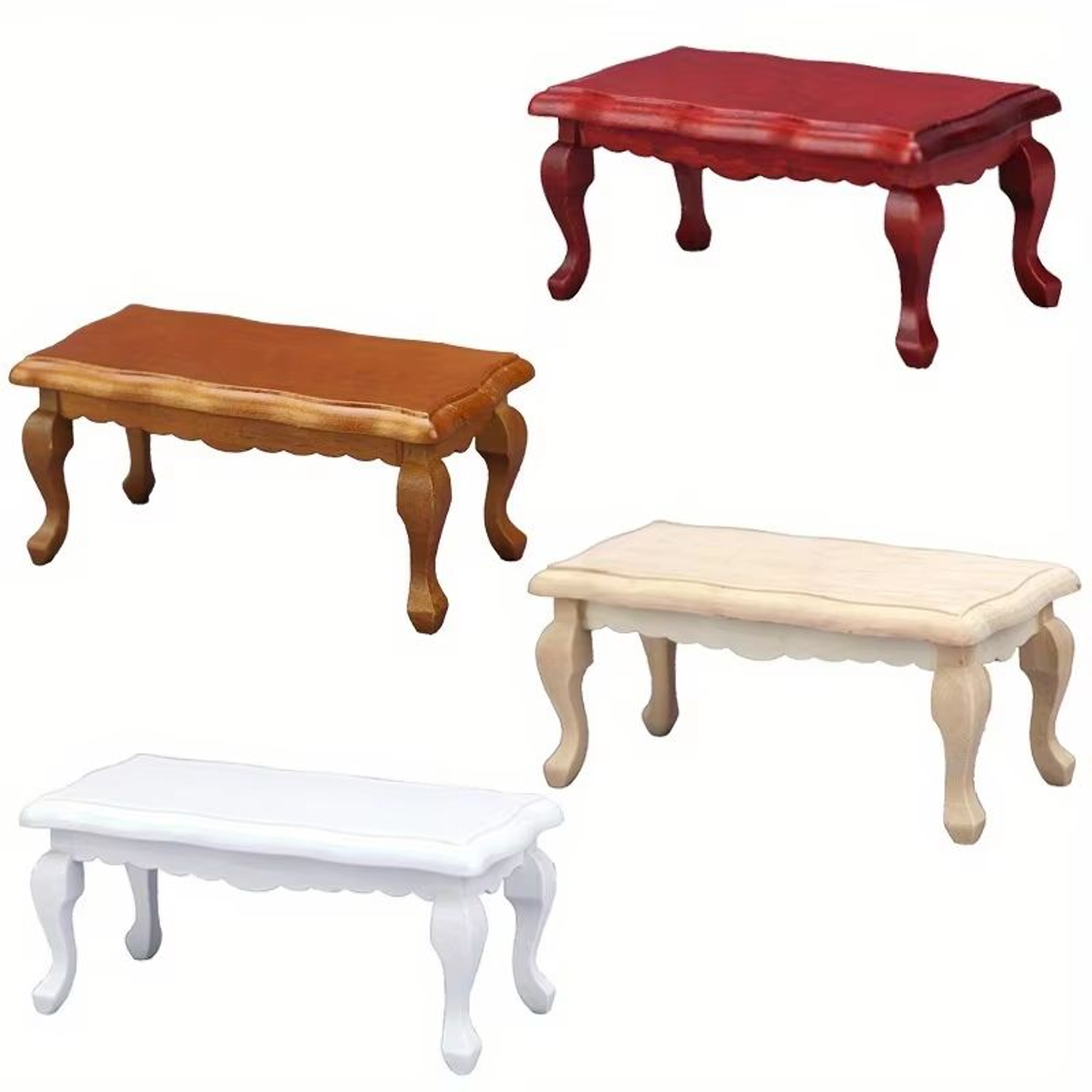 Mini Dollhouse Coffee Table Furniture Decor 0
