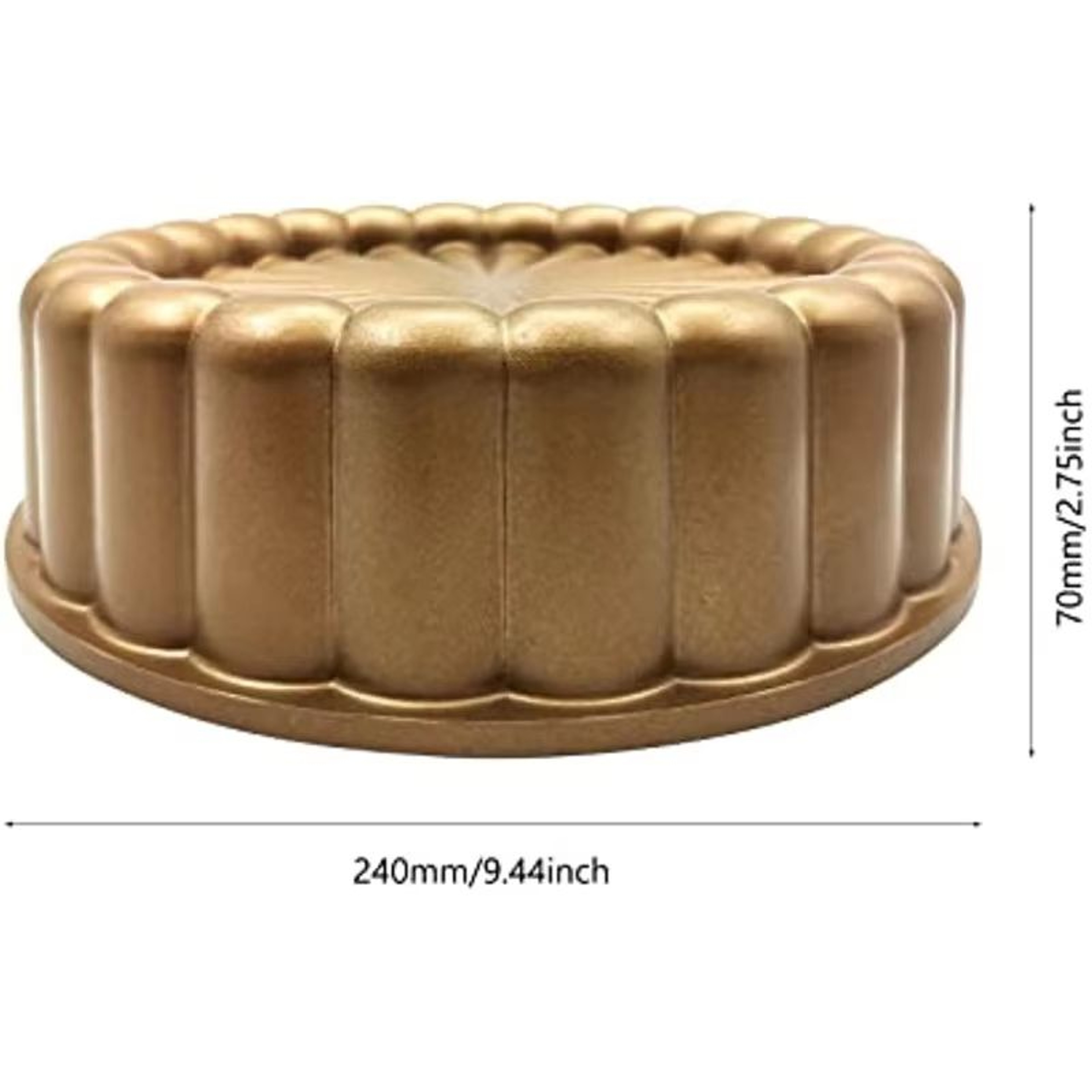 Charlotte Cake Mold Round Aluminium 3D Cake Pan 2