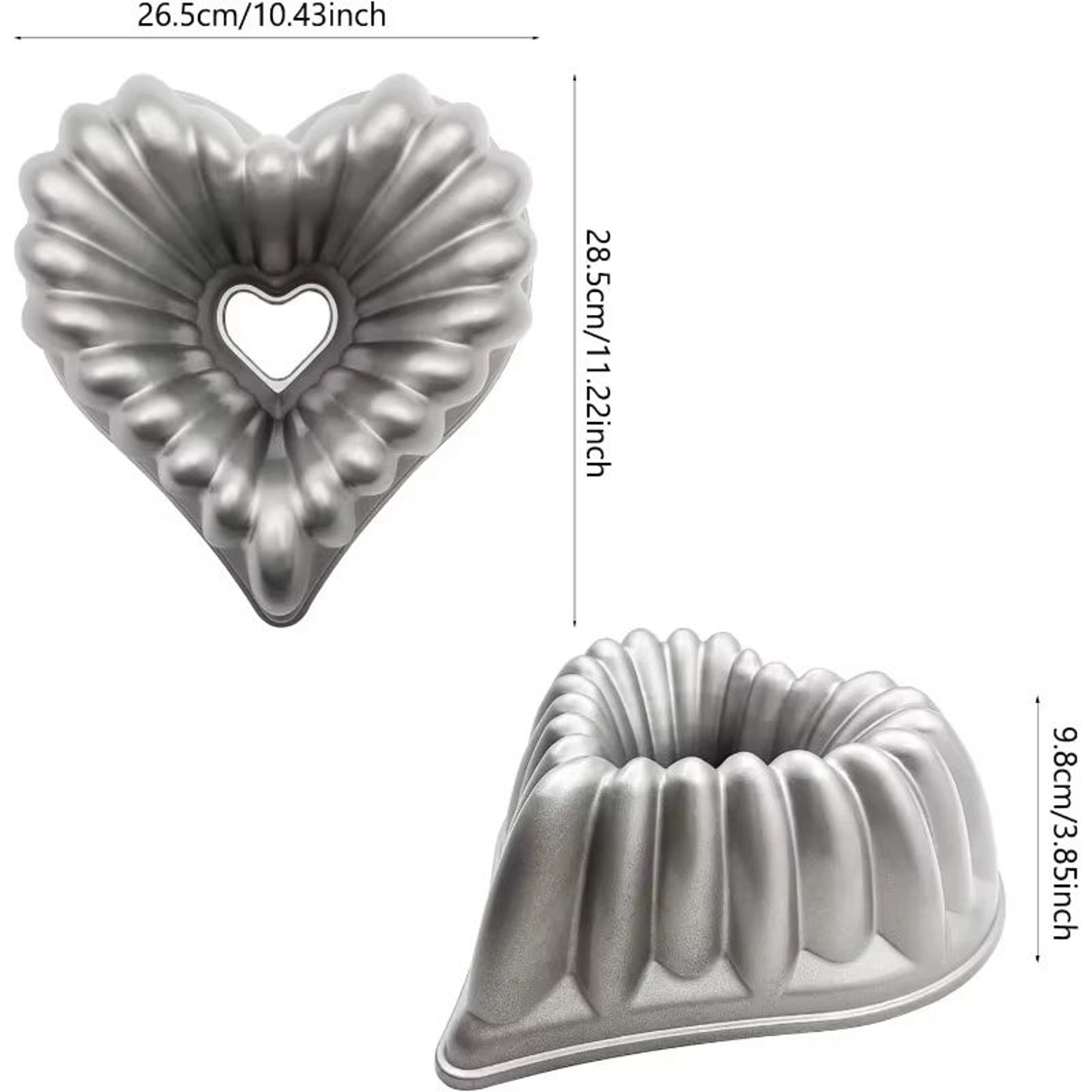 Charlotte Cake Mold Round Aluminium 3D Cake Pan 5