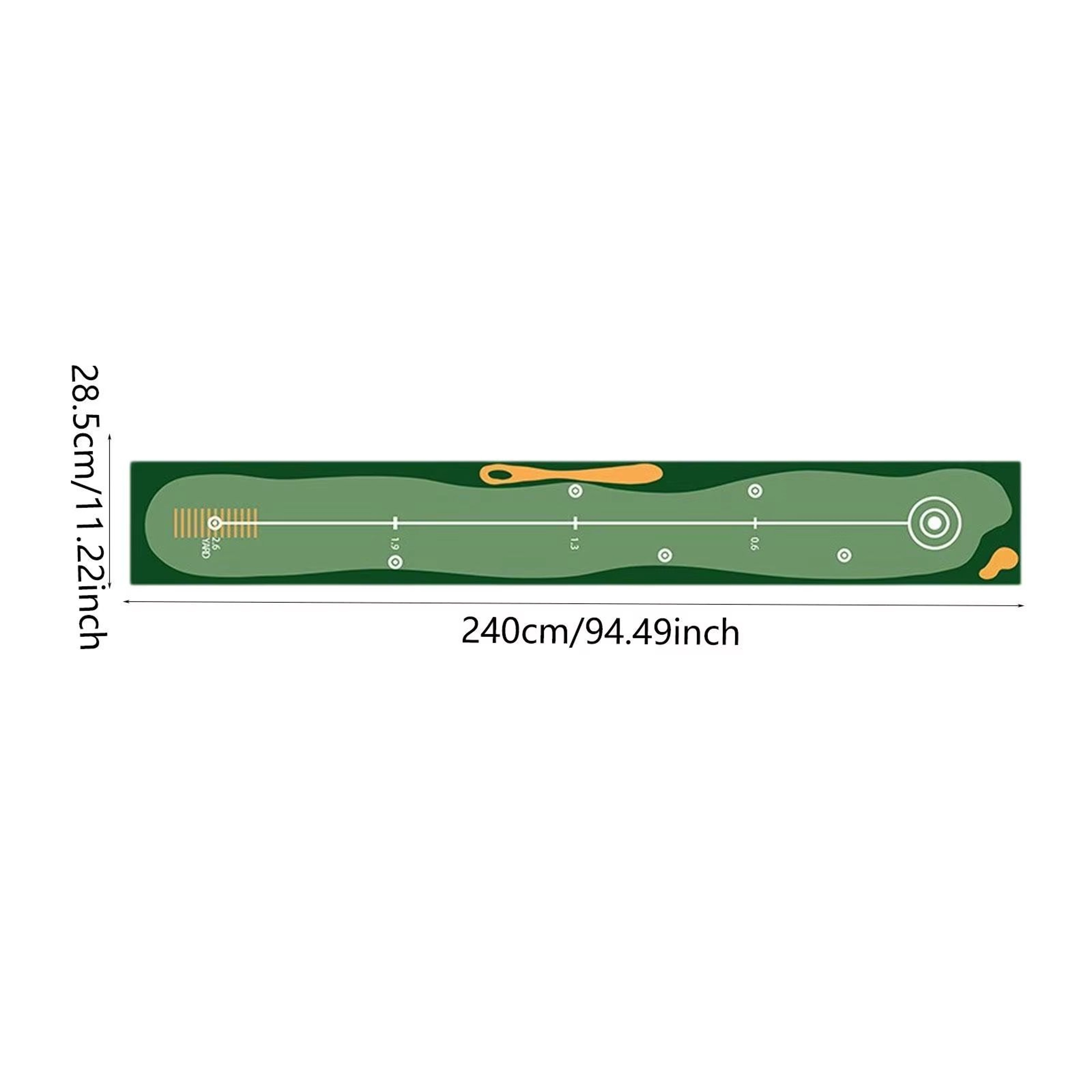Portable Golf Putting Mat Training Aid For Home And Lawn 10