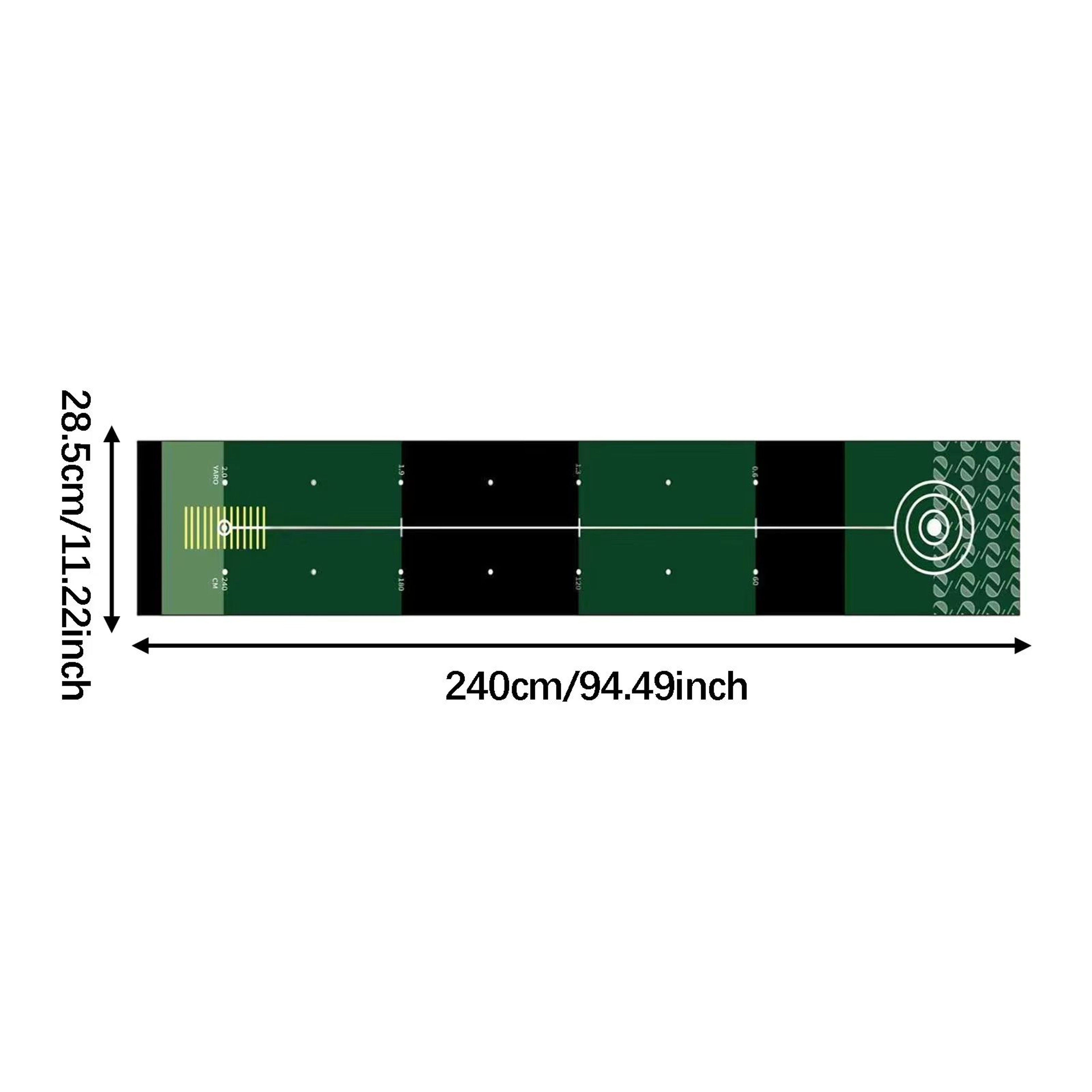 Portable Golf Putting Mat Training Aid For Home And Lawn 14