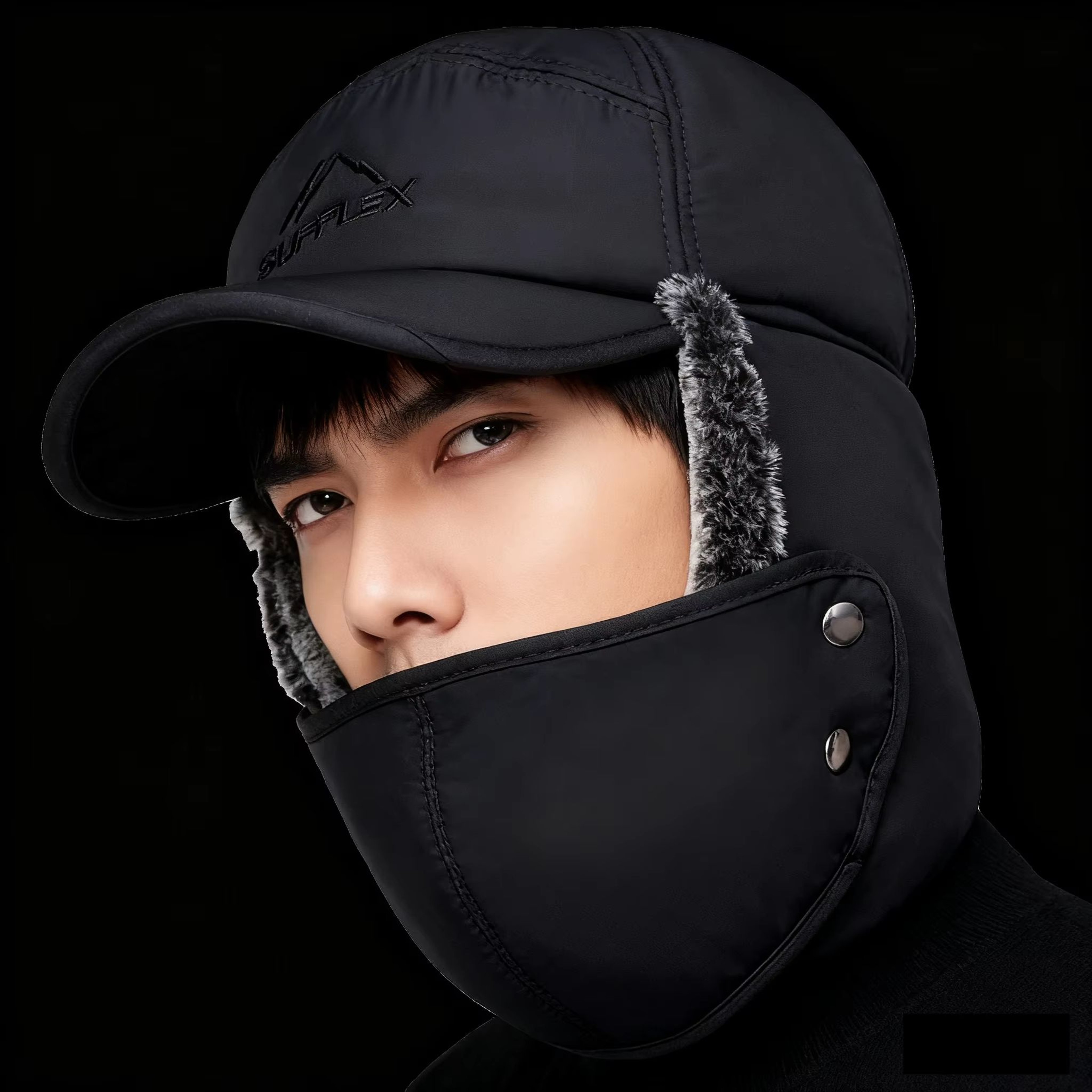 Winter Thickened FauxFur Baseball Cap For Extreme Cold Unisex 2