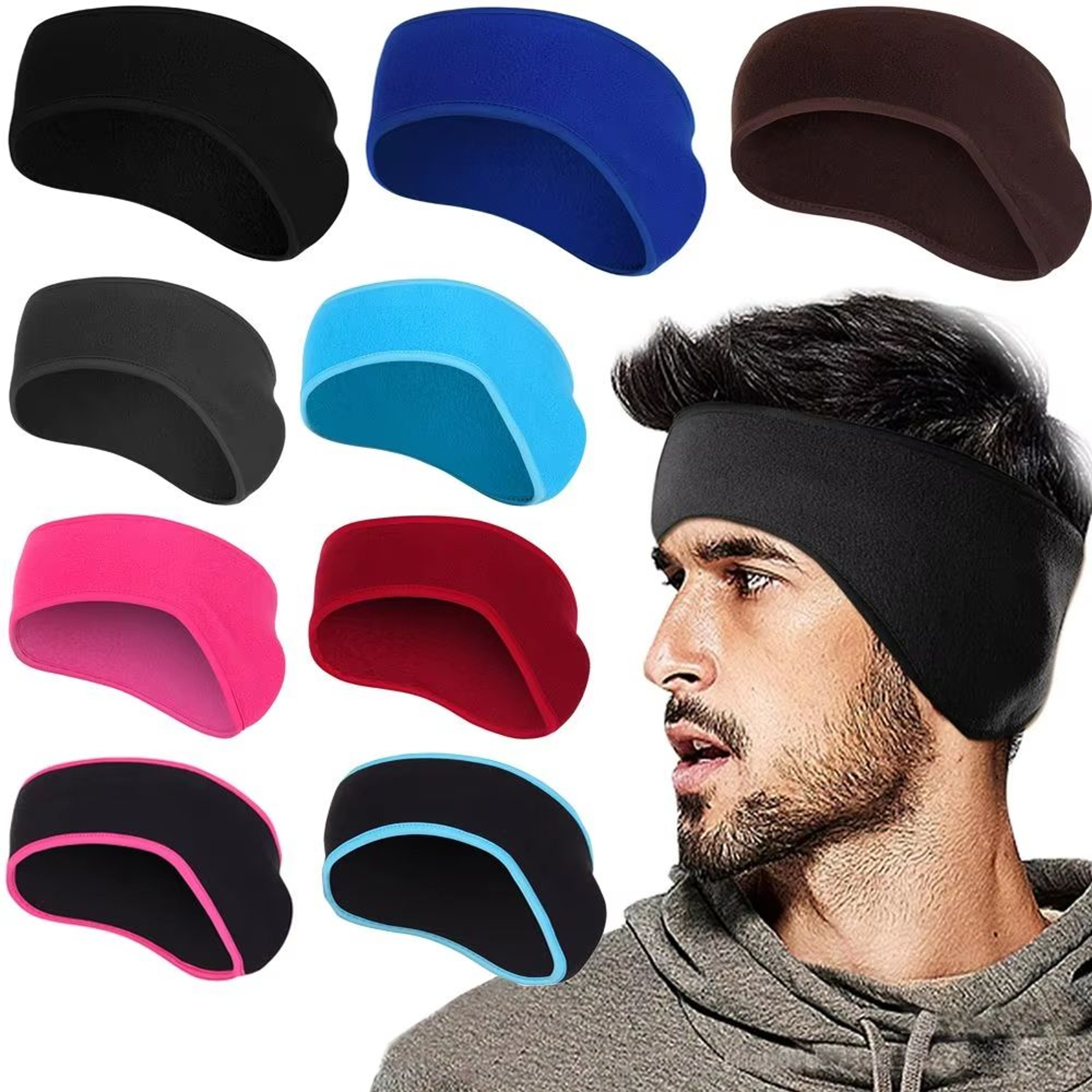 Fleece Winter Ear Warmer Headband For Outdoor Sports 0