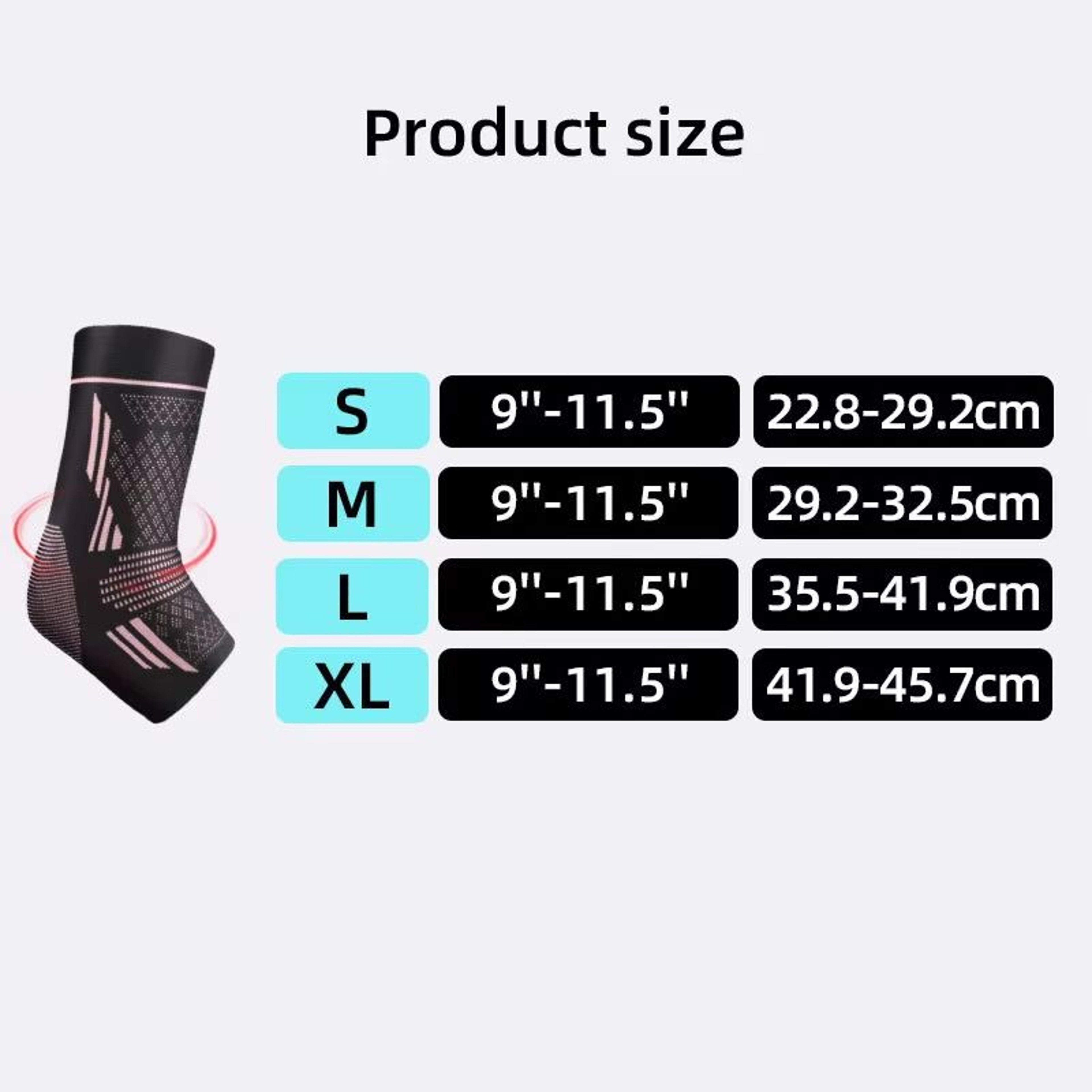 HighElastic Knitted Ankle Protector Sleeve For Sports  AntiSprain Support 1