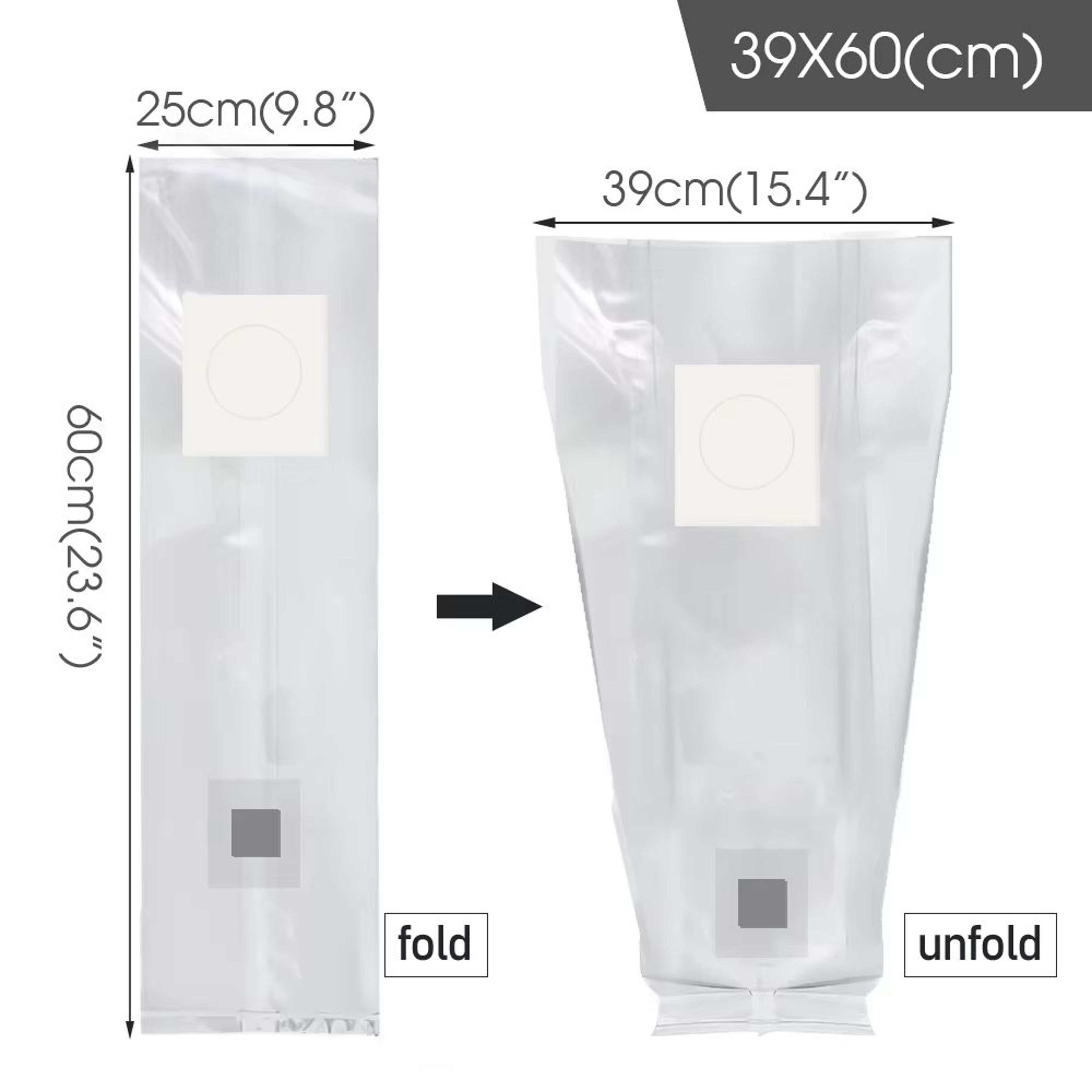 10Piece Sterilized PP Grain Bag With SelfHealing Injection Port  02 M Filter Patch 15