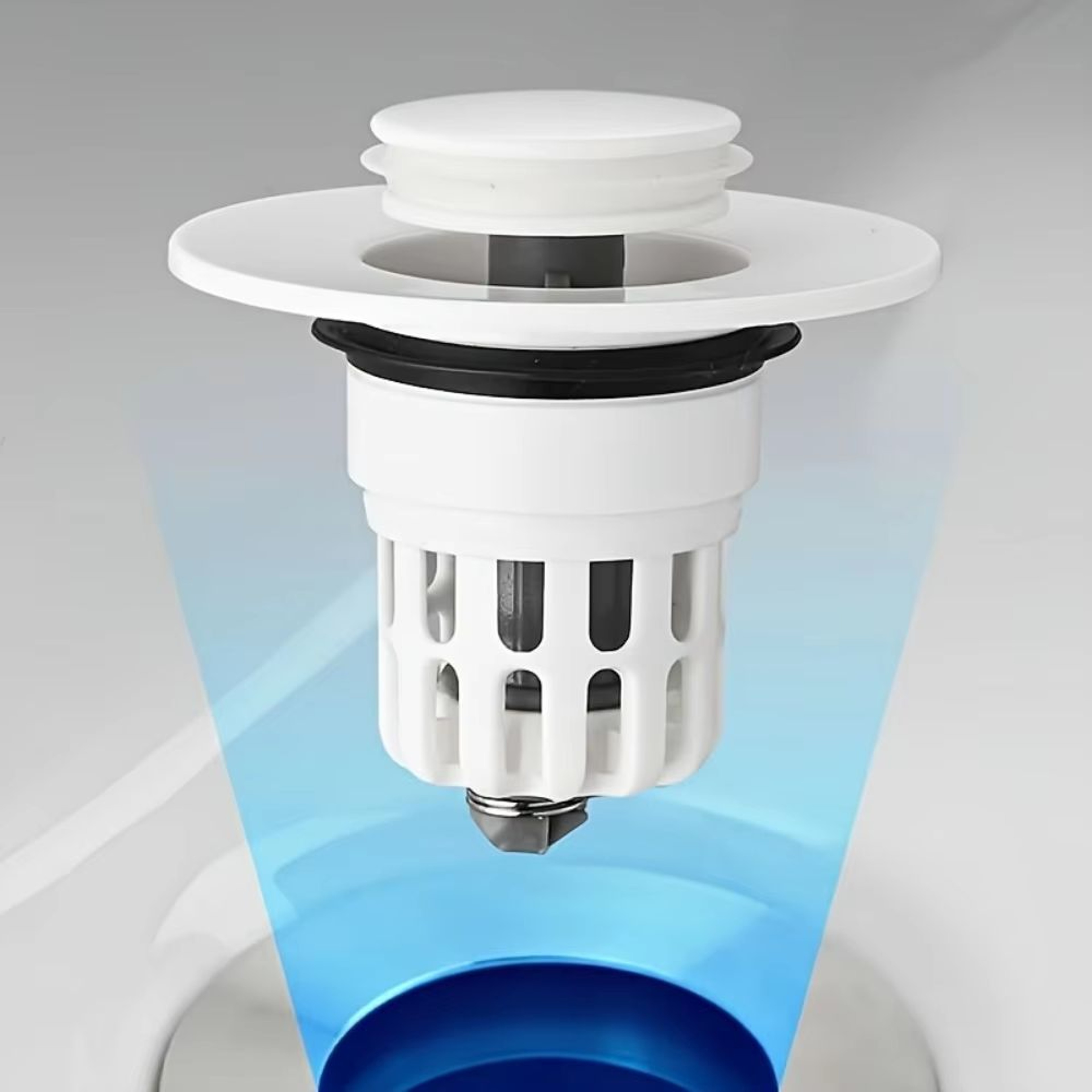 QuickSeal PopUp Drain Filter Plug For Washbasin 6