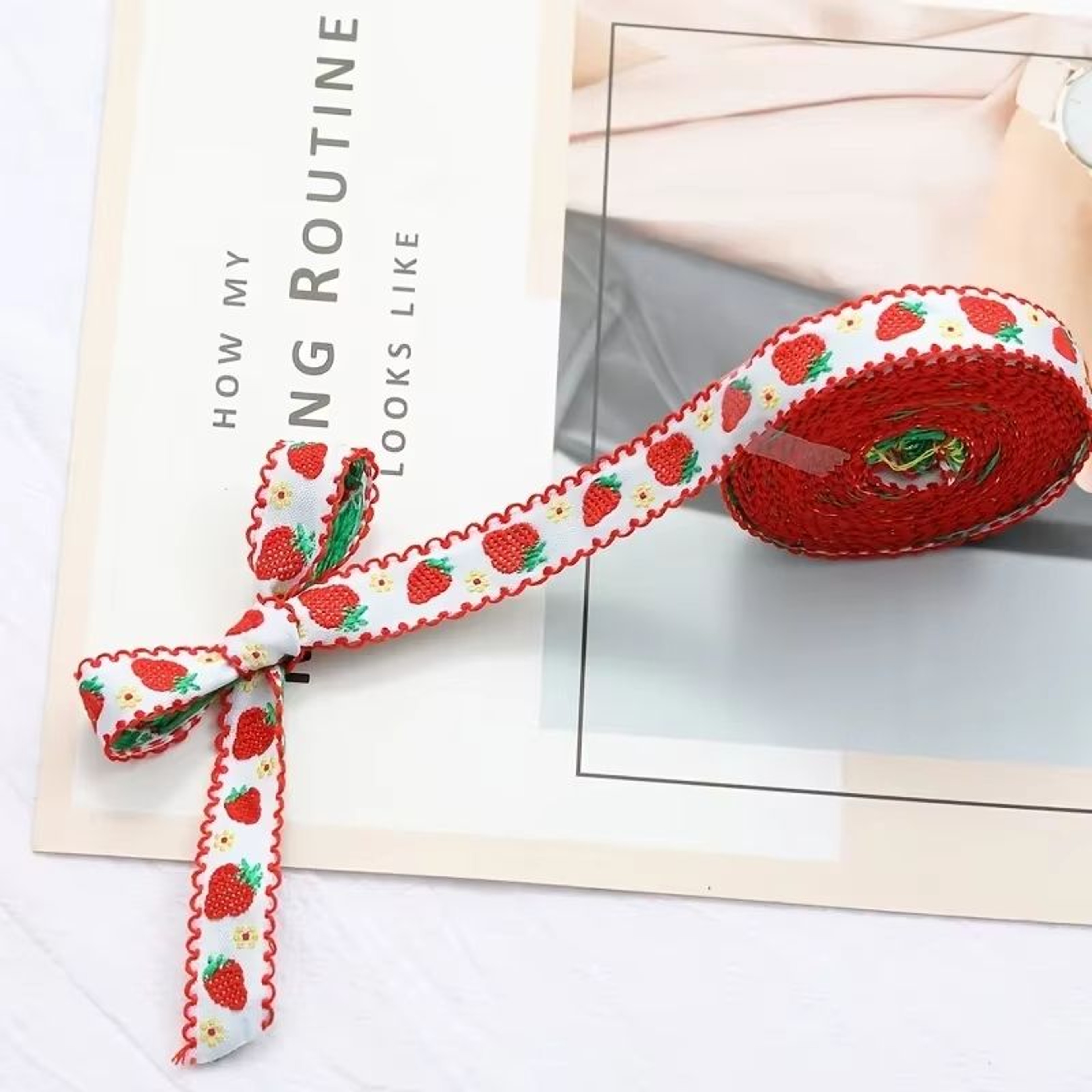 ArtisanWeave Jacquard Embroidered Ribbon 1 M For DIY Hair Accessories  Gift Wrap 3