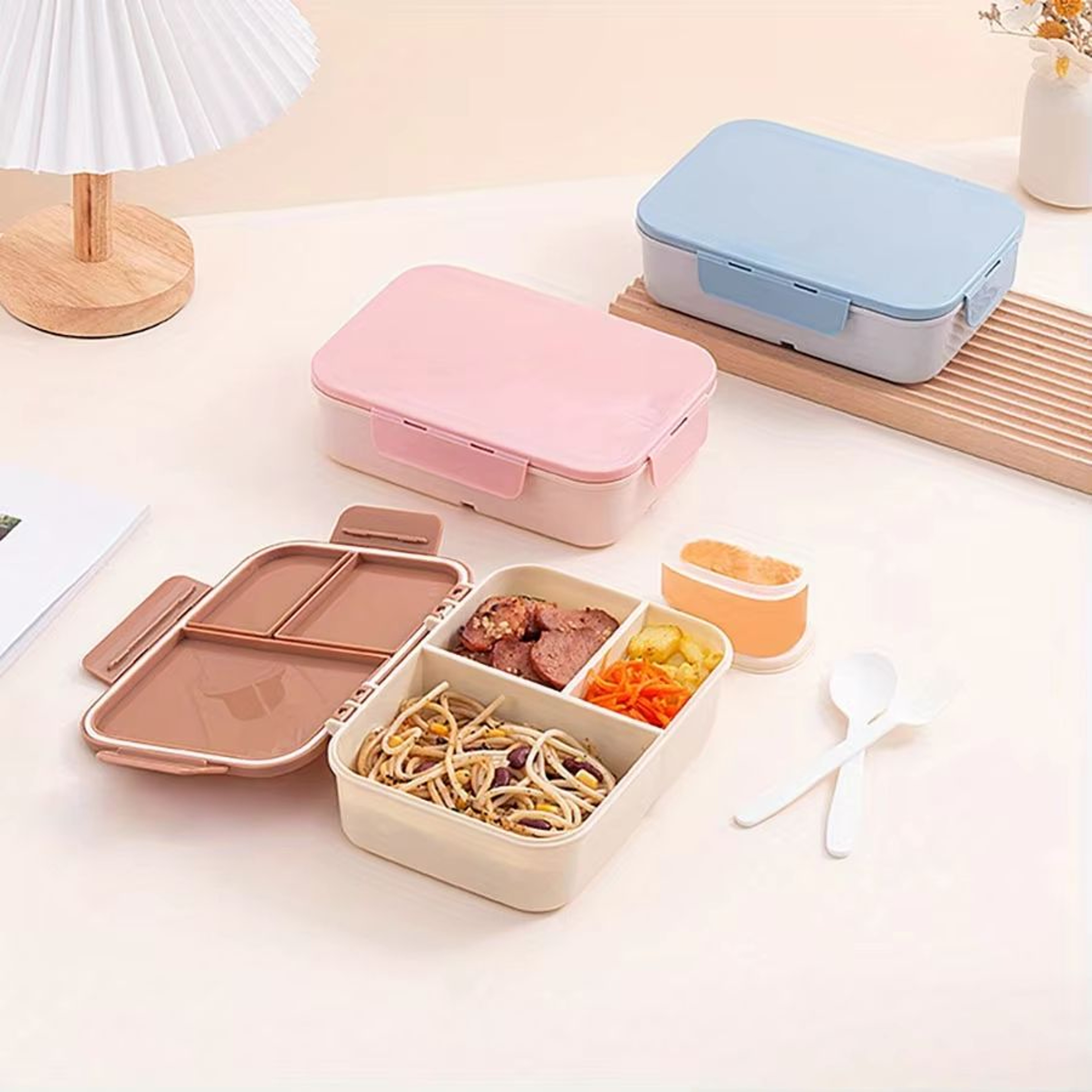 FlipSeal 1200 Ml FlipTop LeakProof Lunch Box  Portable Meal Container For Travel College  Office 0