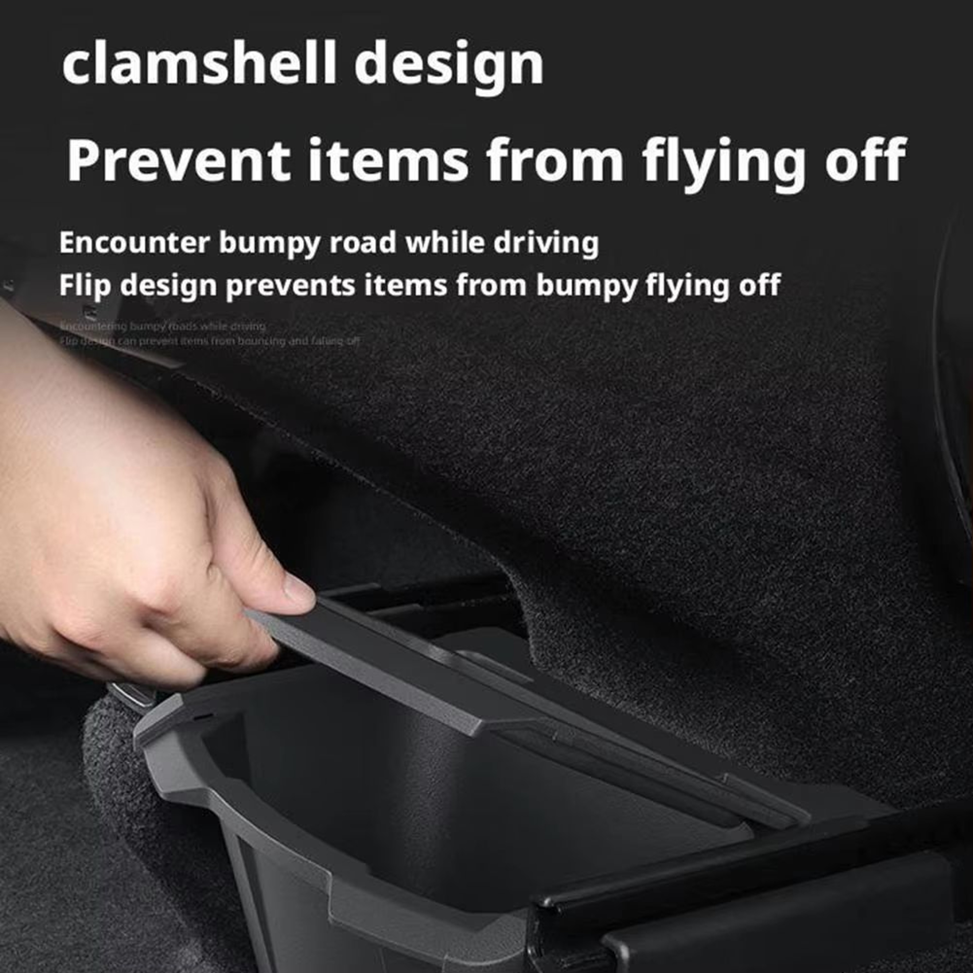 TPE Rear Seat Organizer Box For Tesla Model Y Juniper 2025UP 2