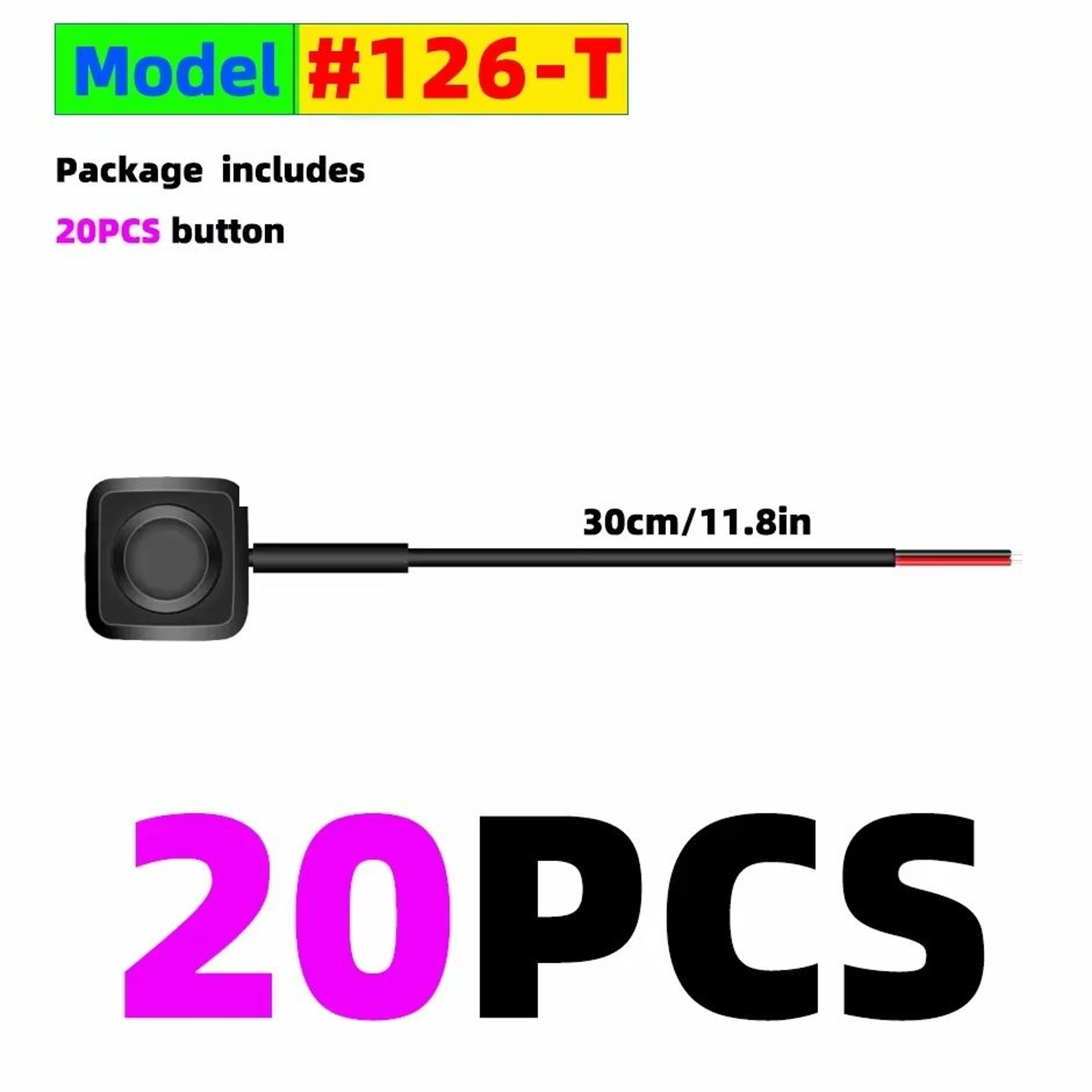 Mini SurfaceMount Momentary PushButton OnOff Switch 12 V24 V 9