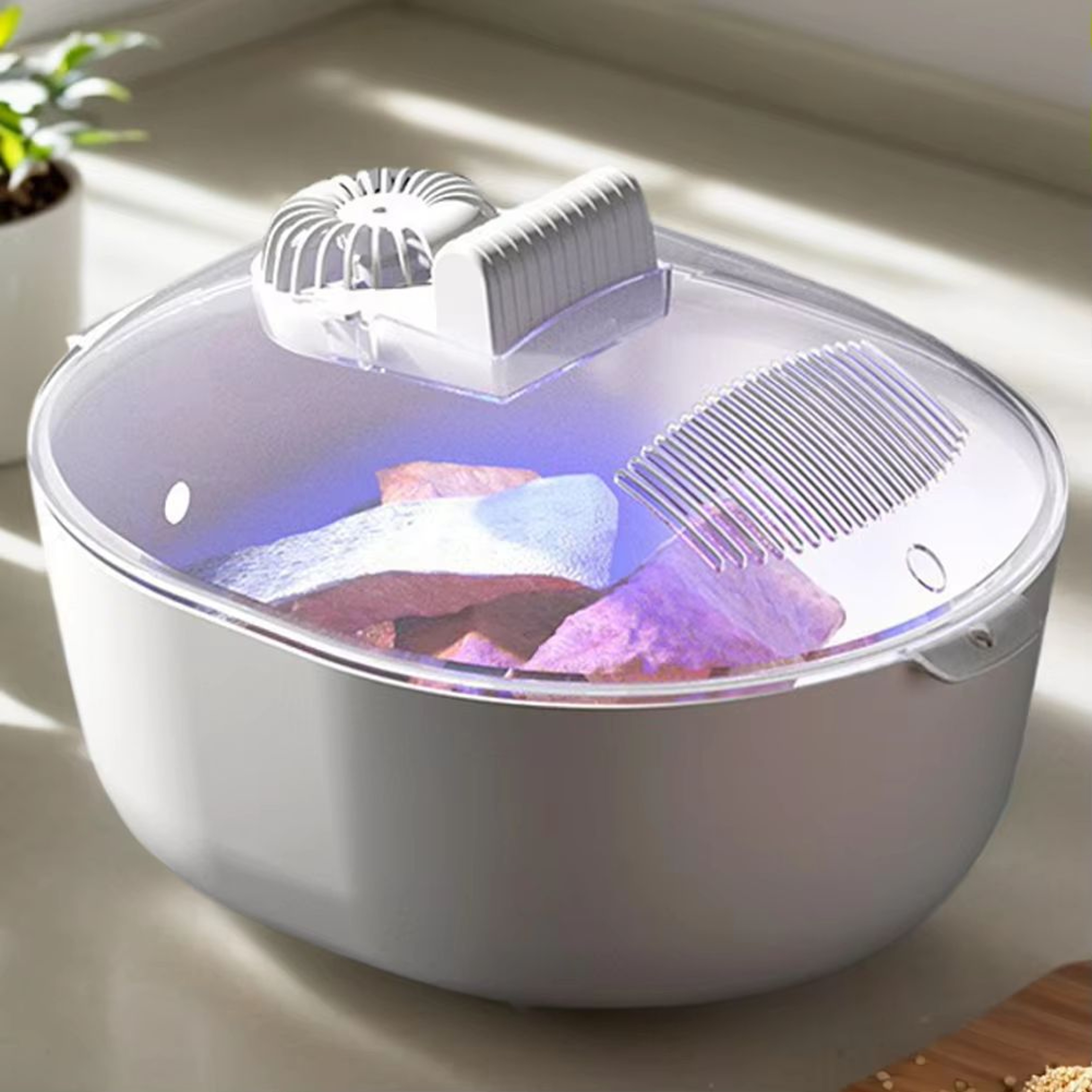 4in1 Smart QuickThaw Defrosting Tray  Circulating Meat Thaw Plate 0