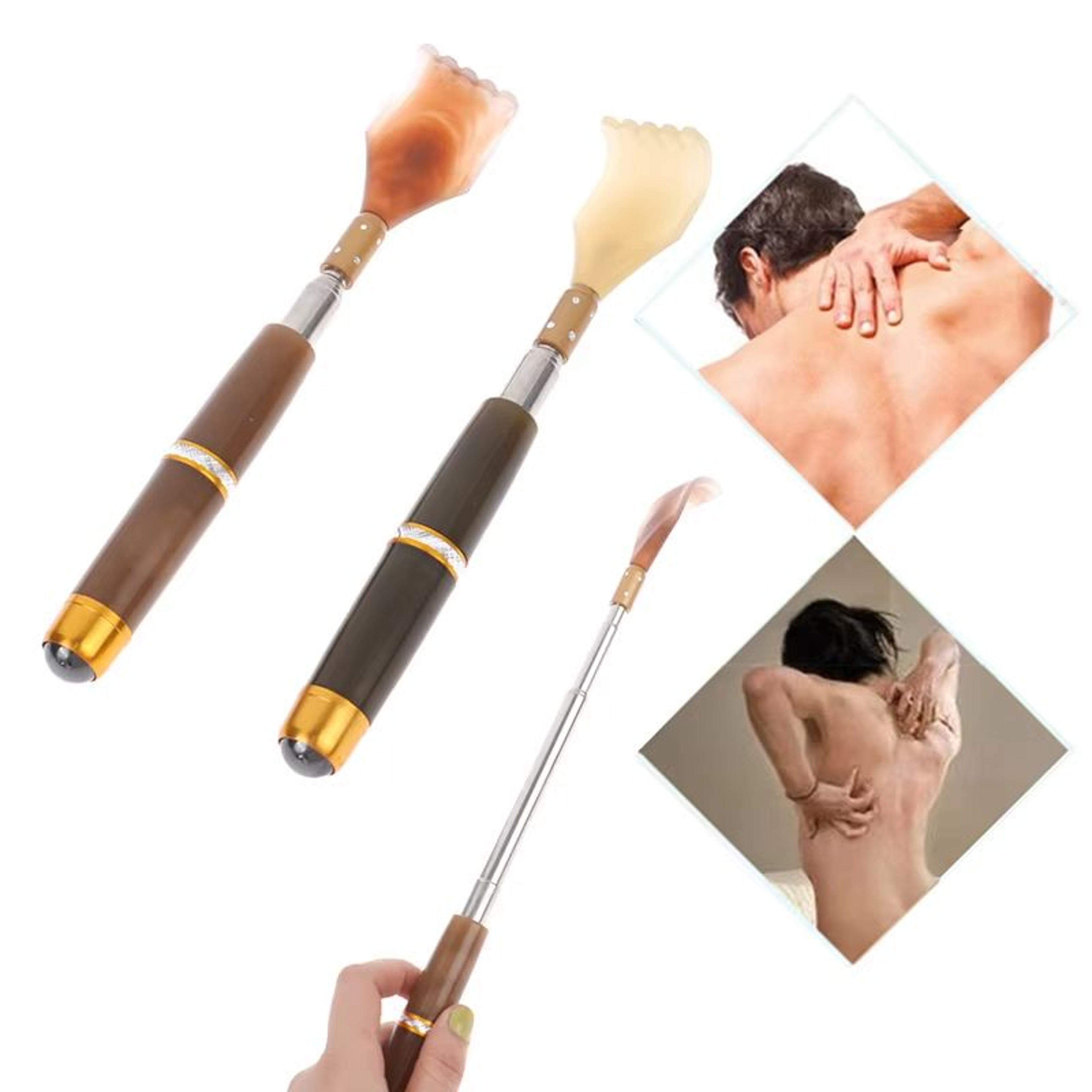 Extendable Magnetic Ball Telescopic Back Scratcher With Stainless Steel Handle 3