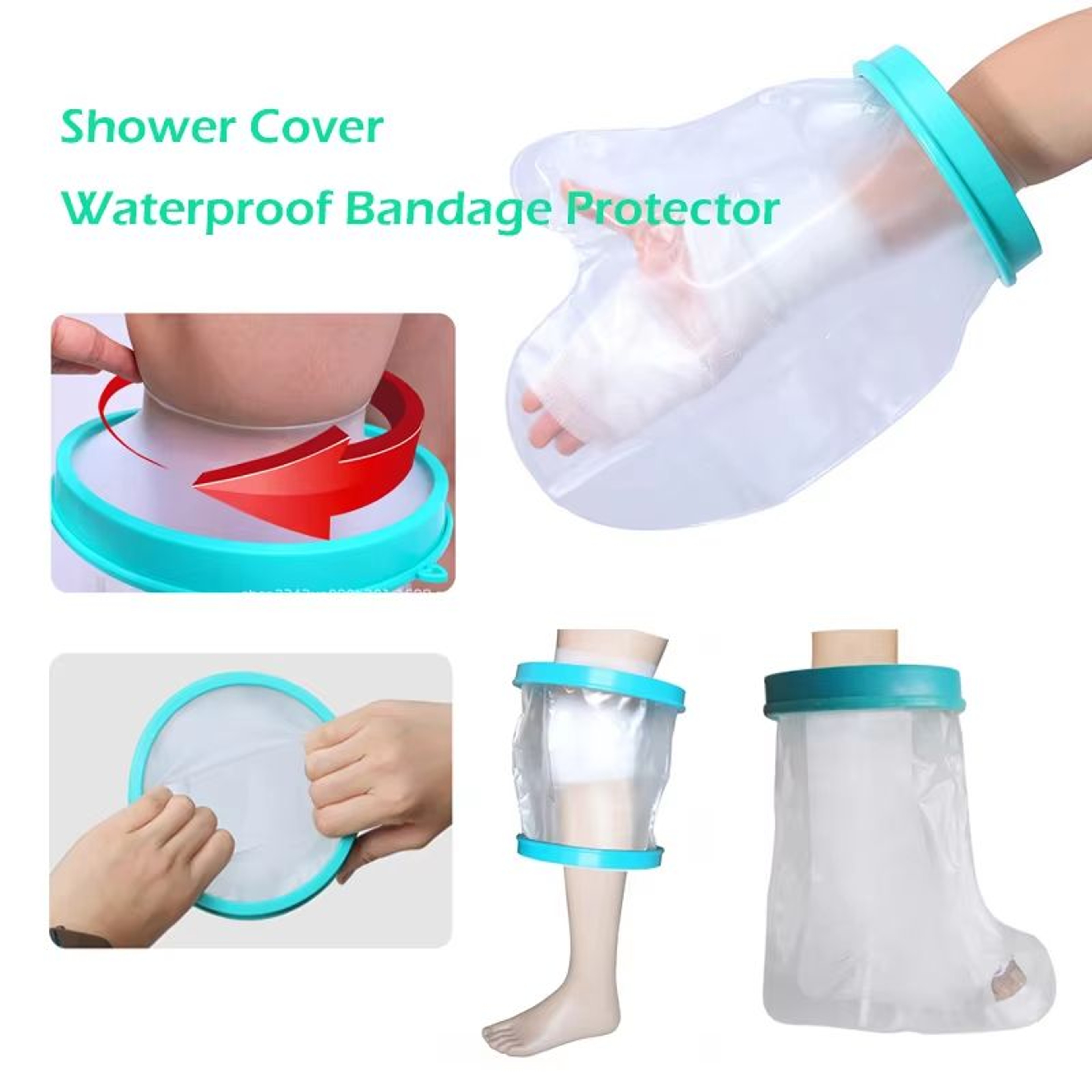 Waterproof Shower Cast  Bandage Protector  Reusable Adult Arm Leg  Hand Cover 0