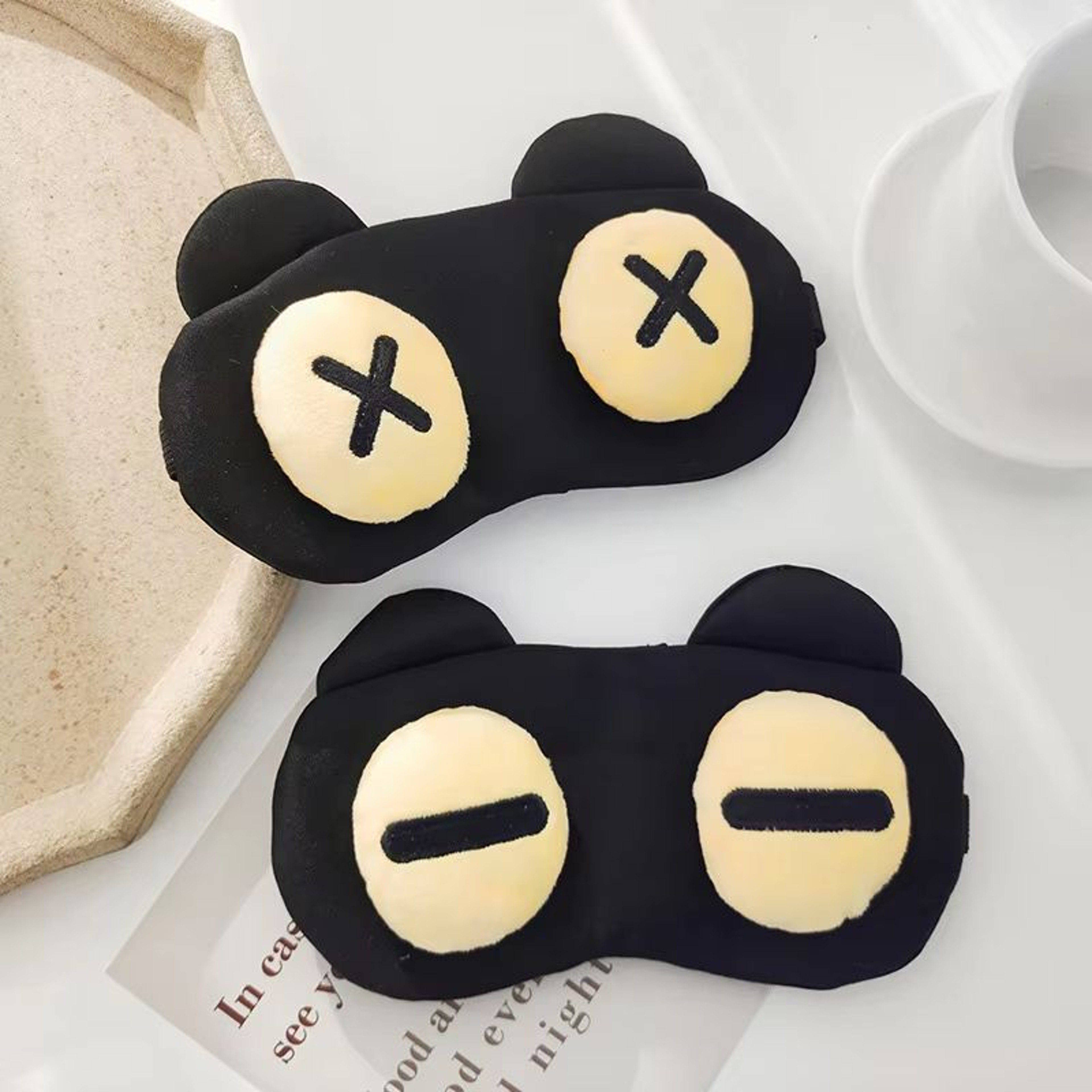 Cartoon Sleep Eye Mask  Cute Funny Anime Kids Eye Cover  Travel Blindfold 4