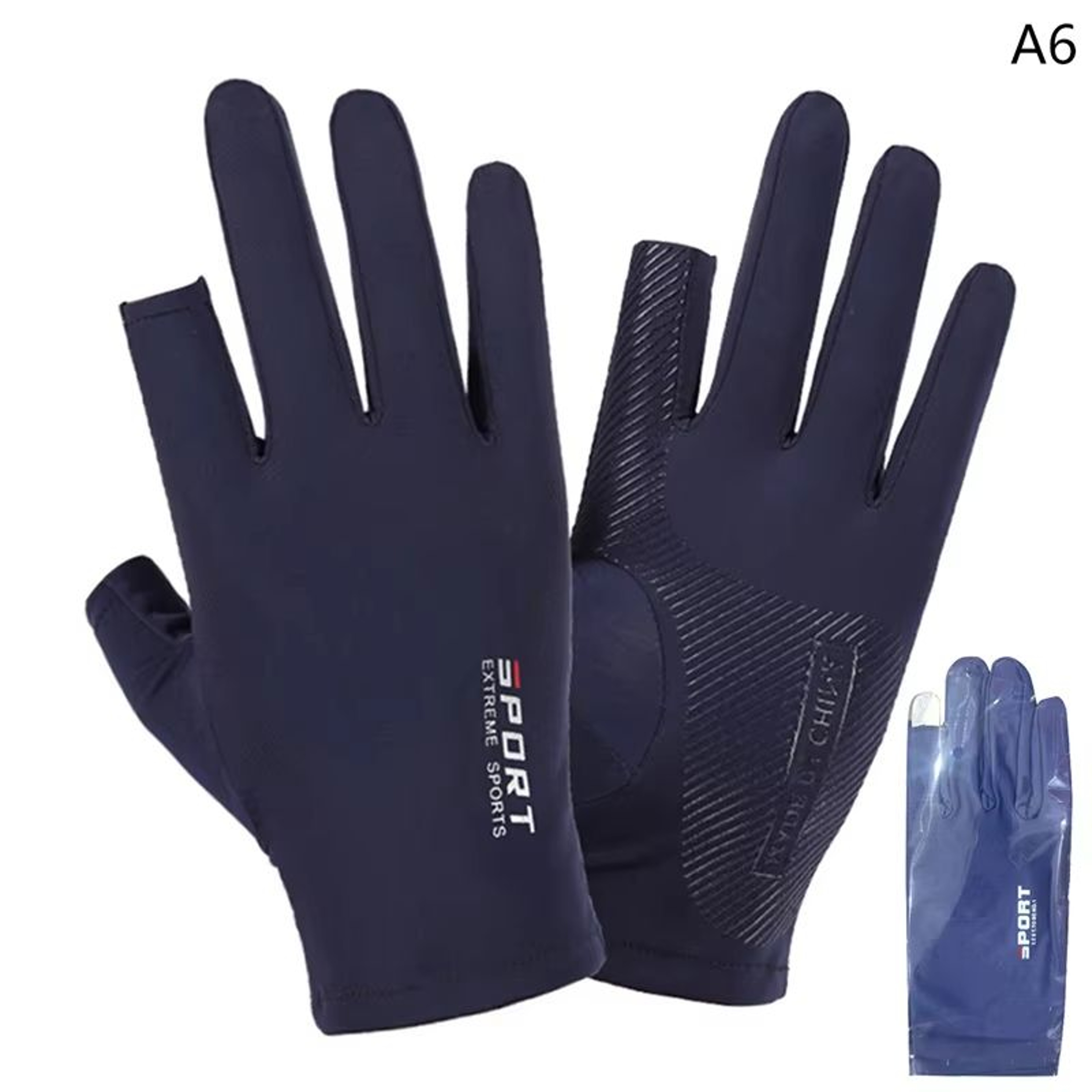 Outdoor UV Protection Touch Screen Sports Gloves  Thin Breathable Fishing  Motorcycle Riding Pair 6