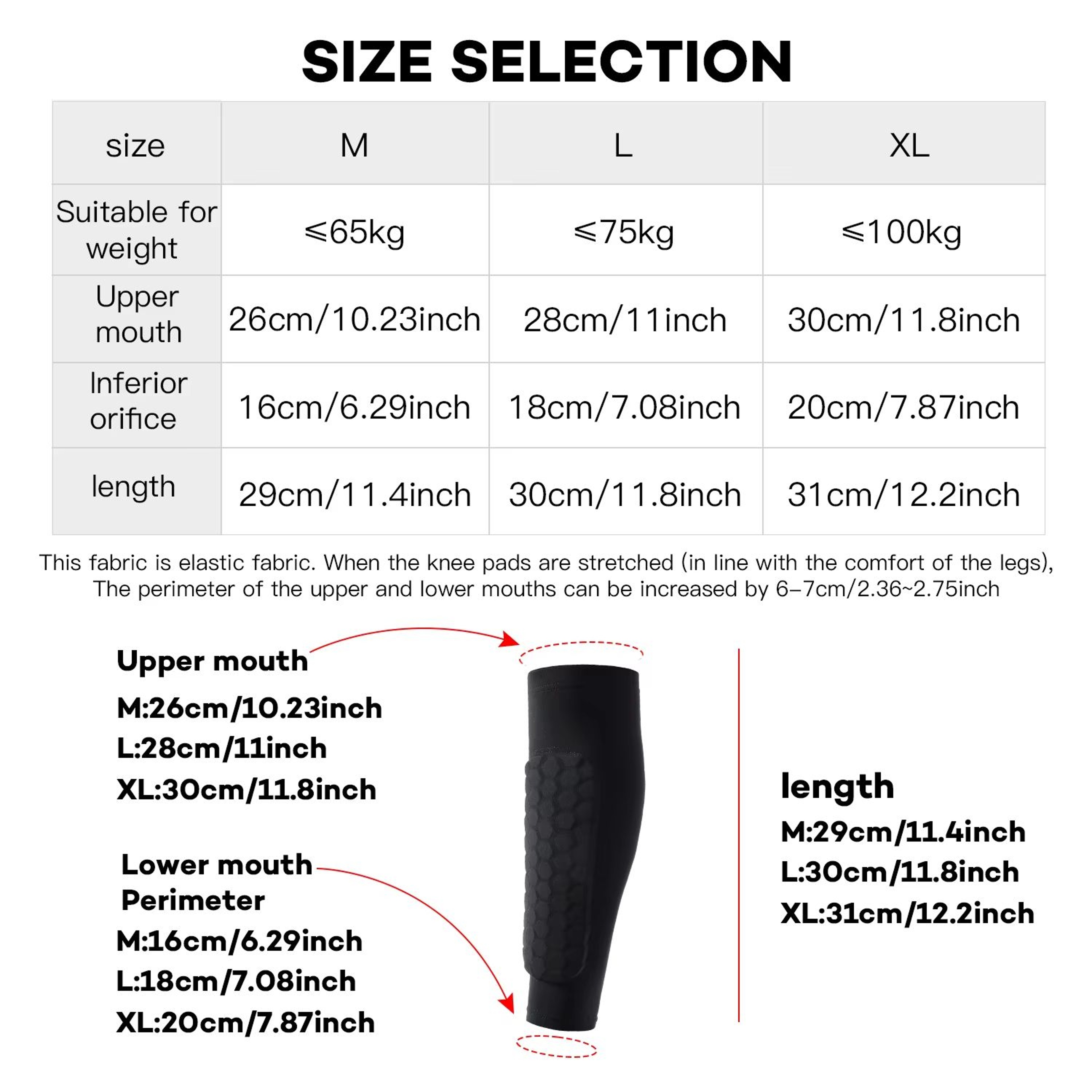 Honeycomb Shin Guards Leg Sleeves  Shockproof Soccer Protection With AntiSlip Grip 5