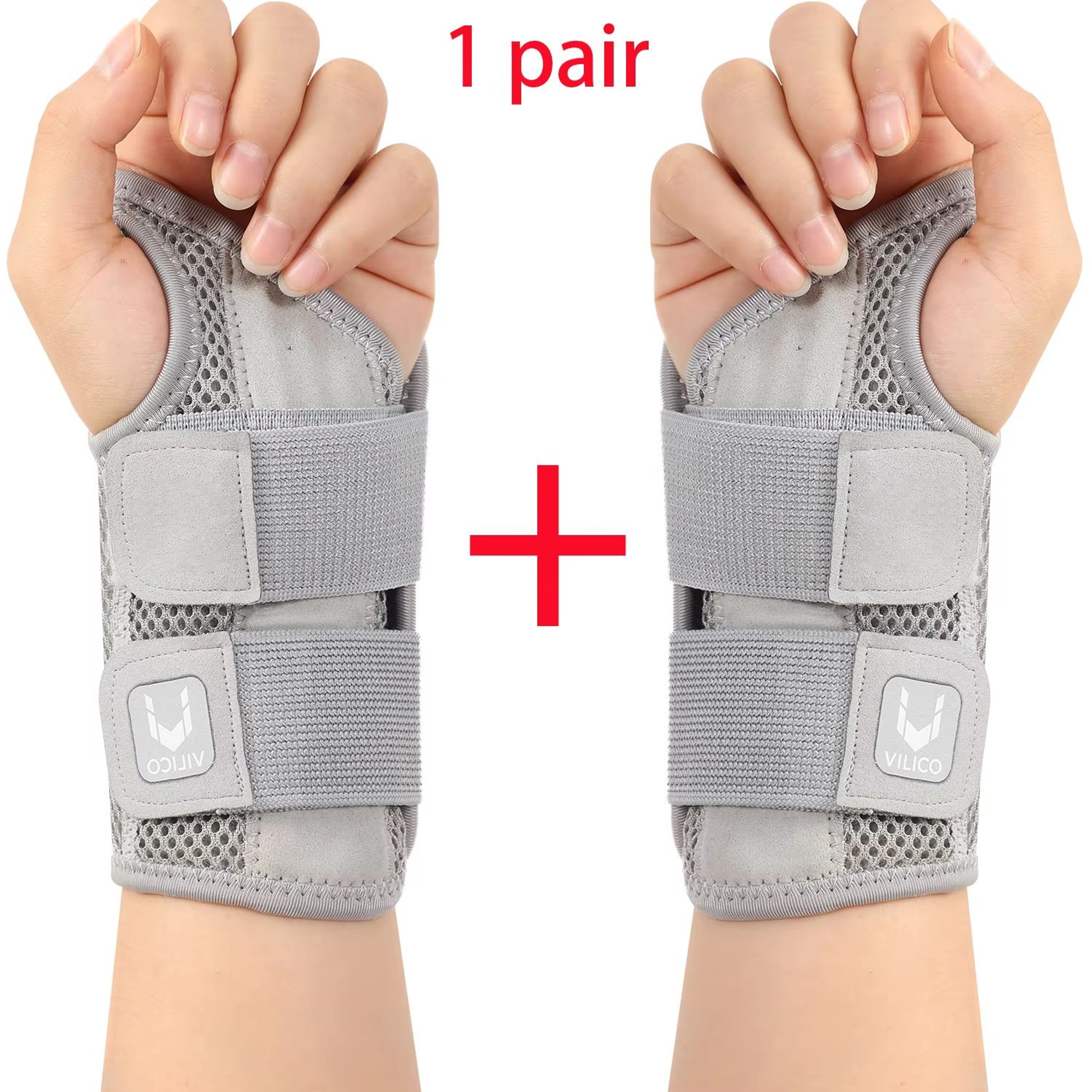Adjustable Thumb  Wrist Support Brace With Dual Straps  Relief For Tendonitis And Strain 10