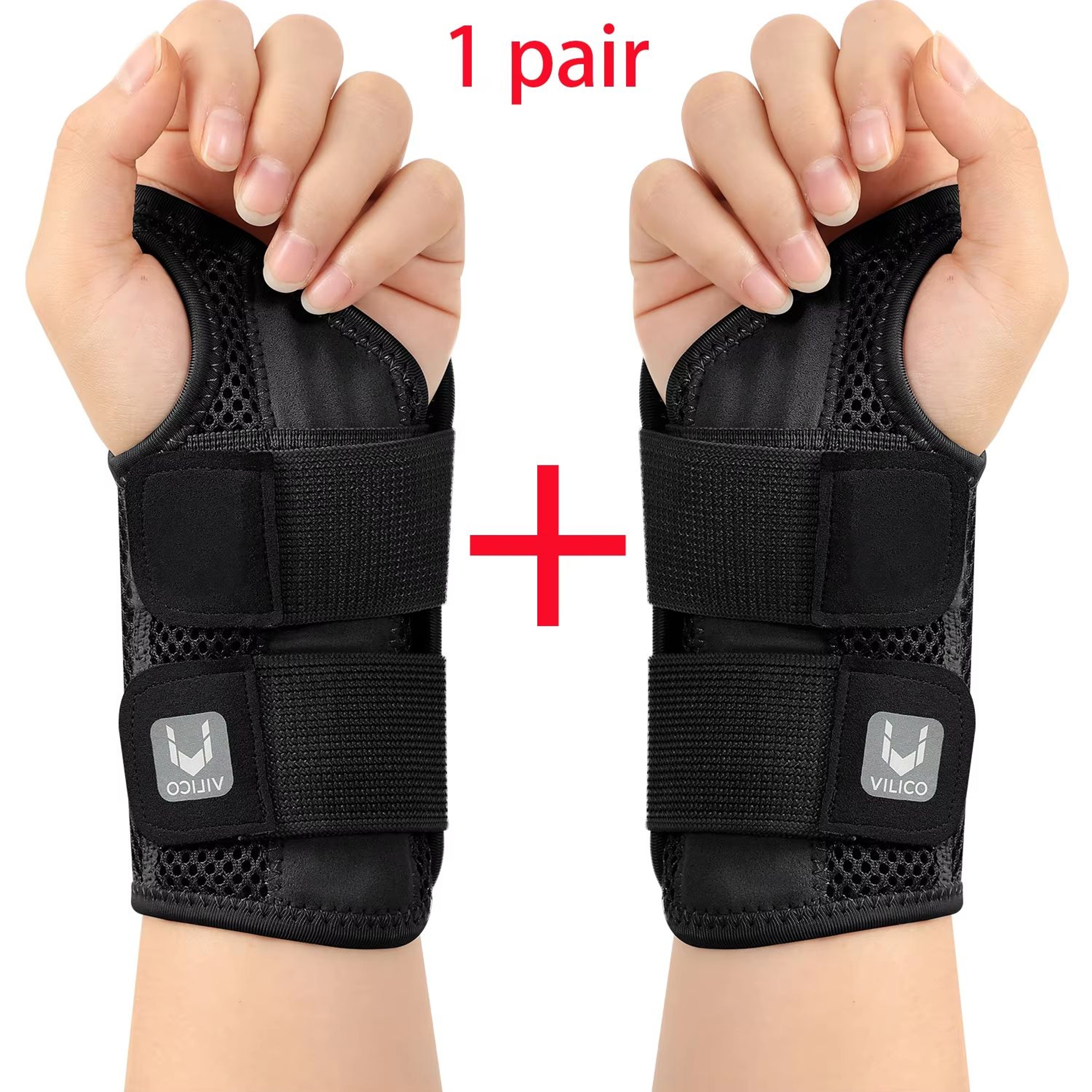 Adjustable Thumb  Wrist Support Brace With Dual Straps  Relief For Tendonitis And Strain 8