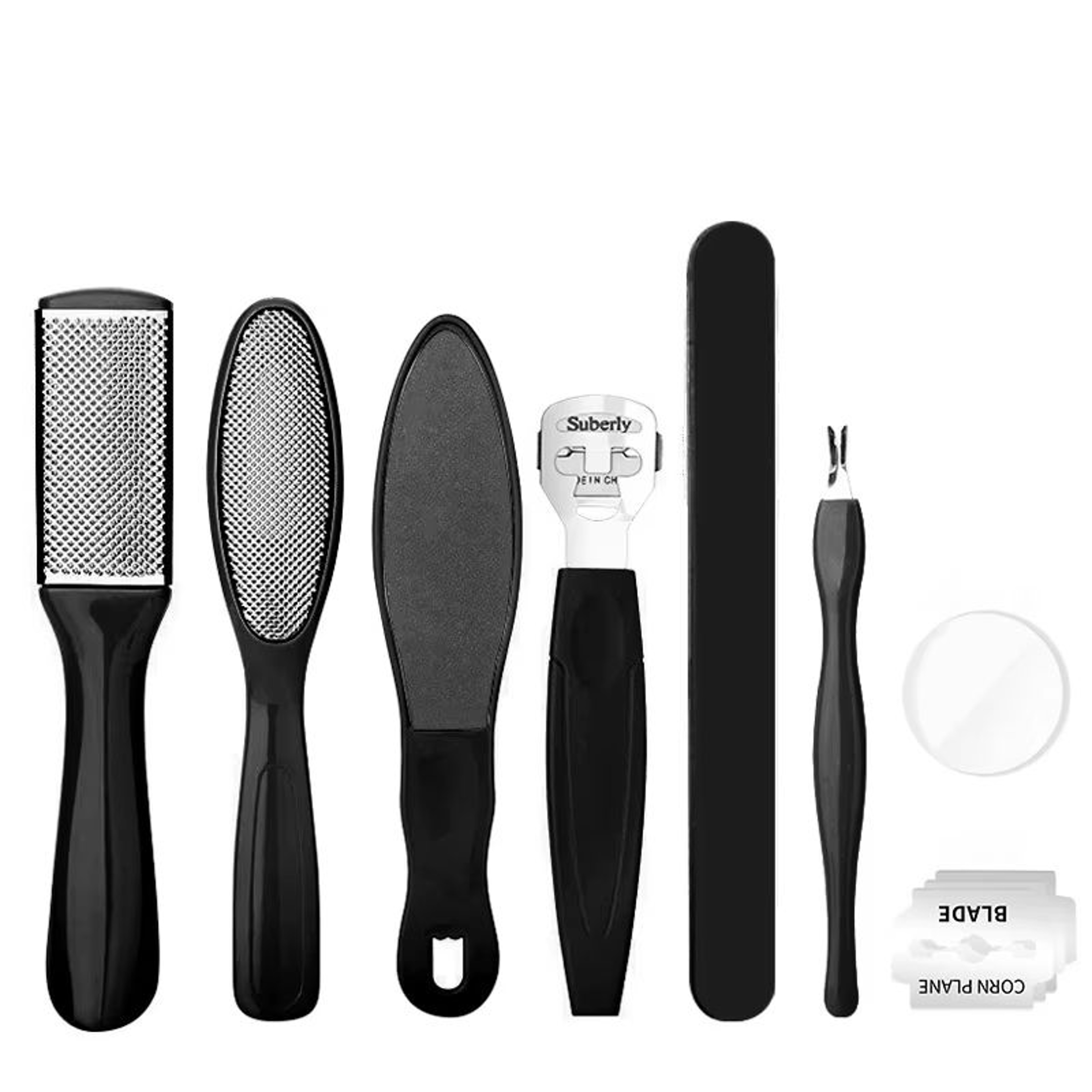 SmoothStride 8Piece Foot Octopus  FishEye Exfoliating Heel Sharpener Set 6