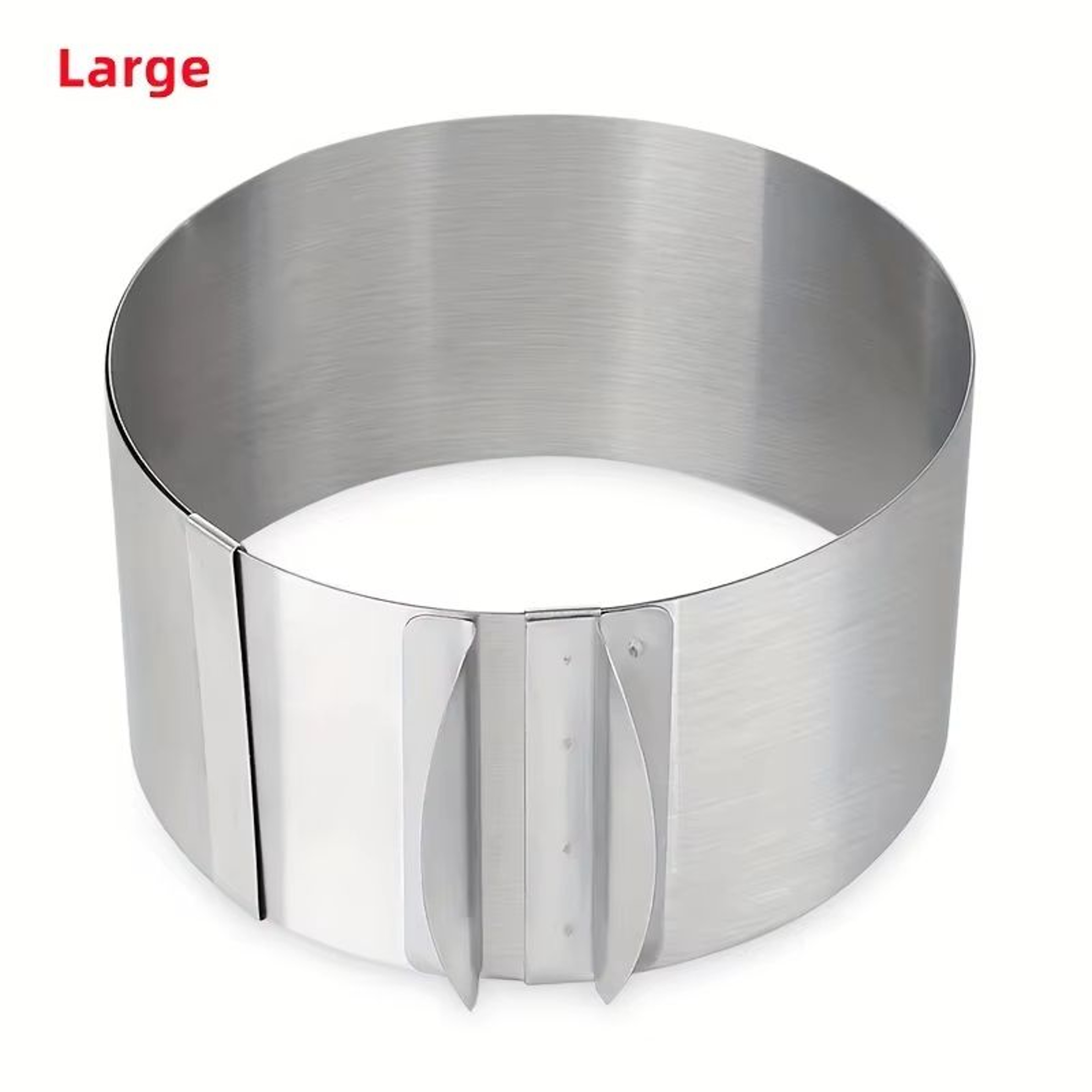 Deluxe Adjustable Stainless Steel Cake Ring Mold  Retractable Round Mousse Cake Ring 6