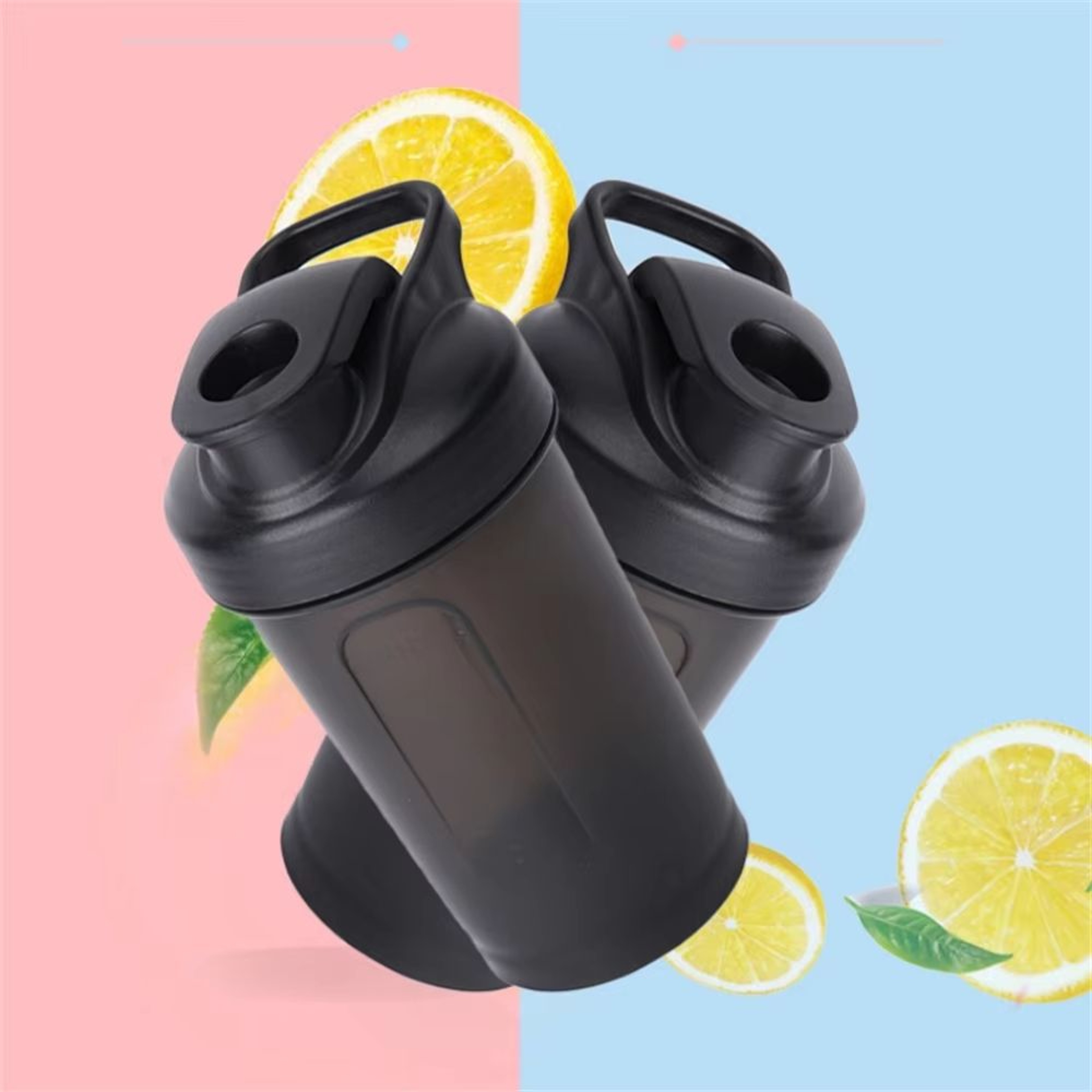 FitMix 10oz Portable Protein Shaker Bottle With Scale And LeakProof Lid  Gym Outdoor Fitness Mixing 1