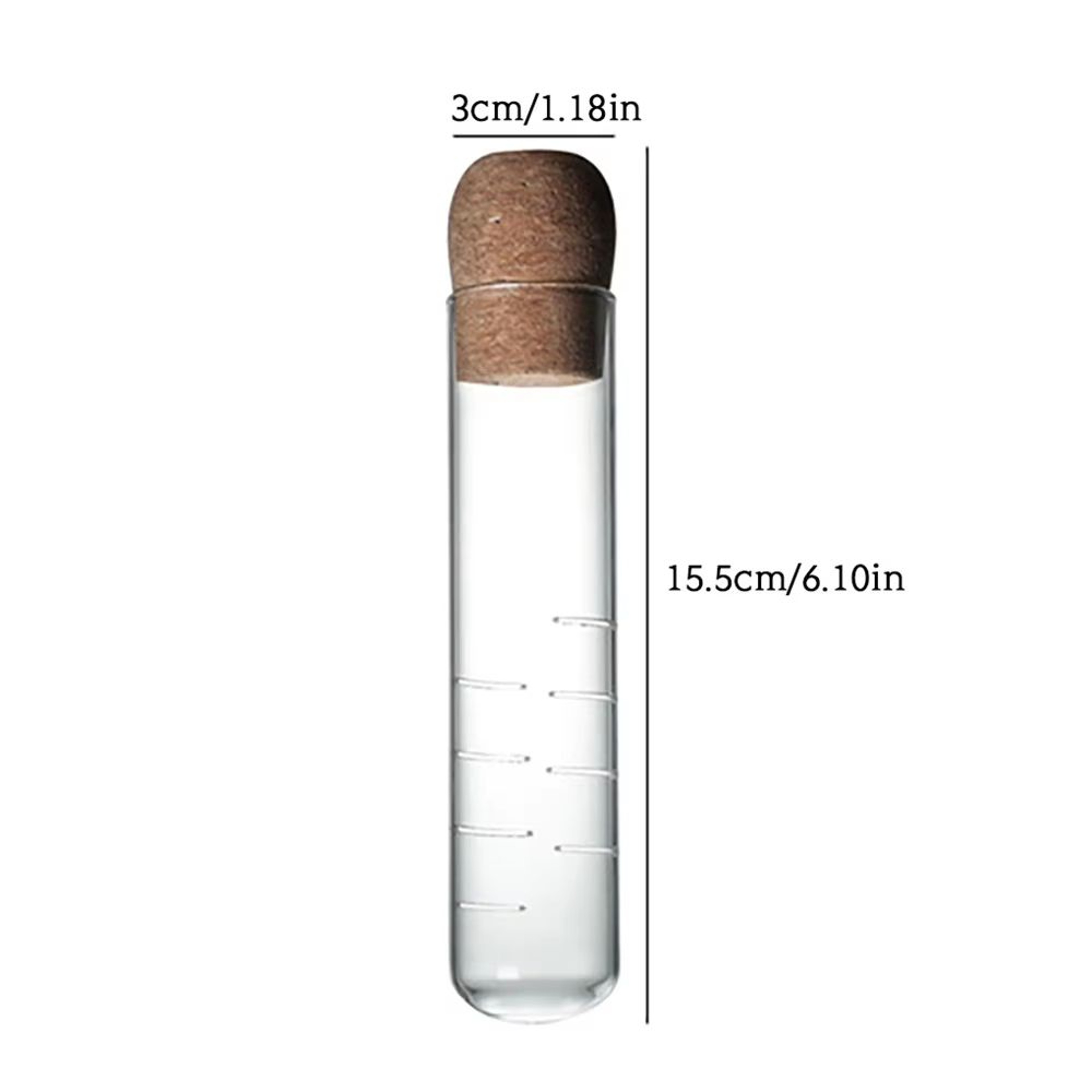 ClearBrew Glass Tea Infuser With Cork Lid  Transparent LooseLeaf Steeper And Strainer For Tea Cups  4