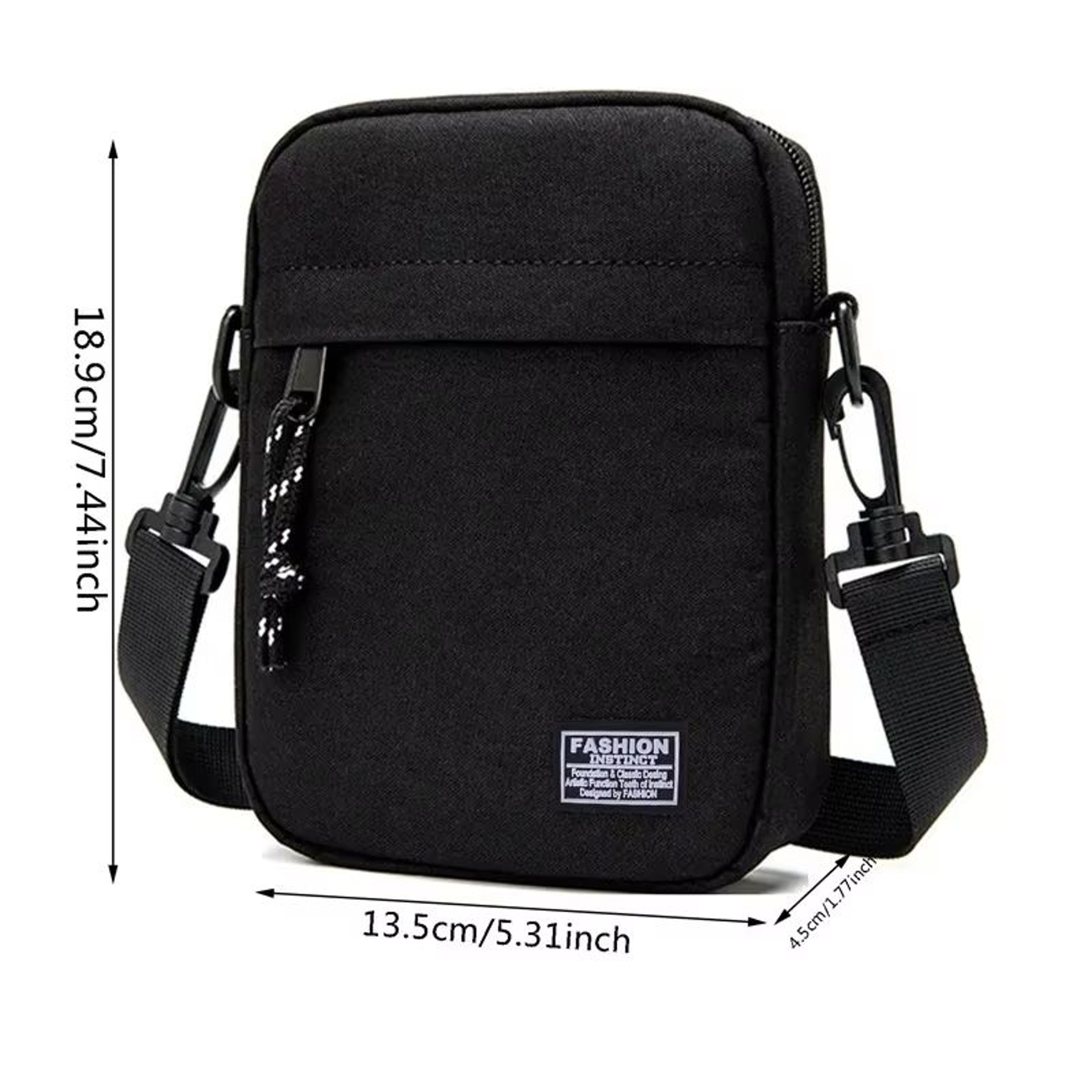 Casual Diagonal Crossover Small Square Bag Oxford Cloth For Men And Women 2