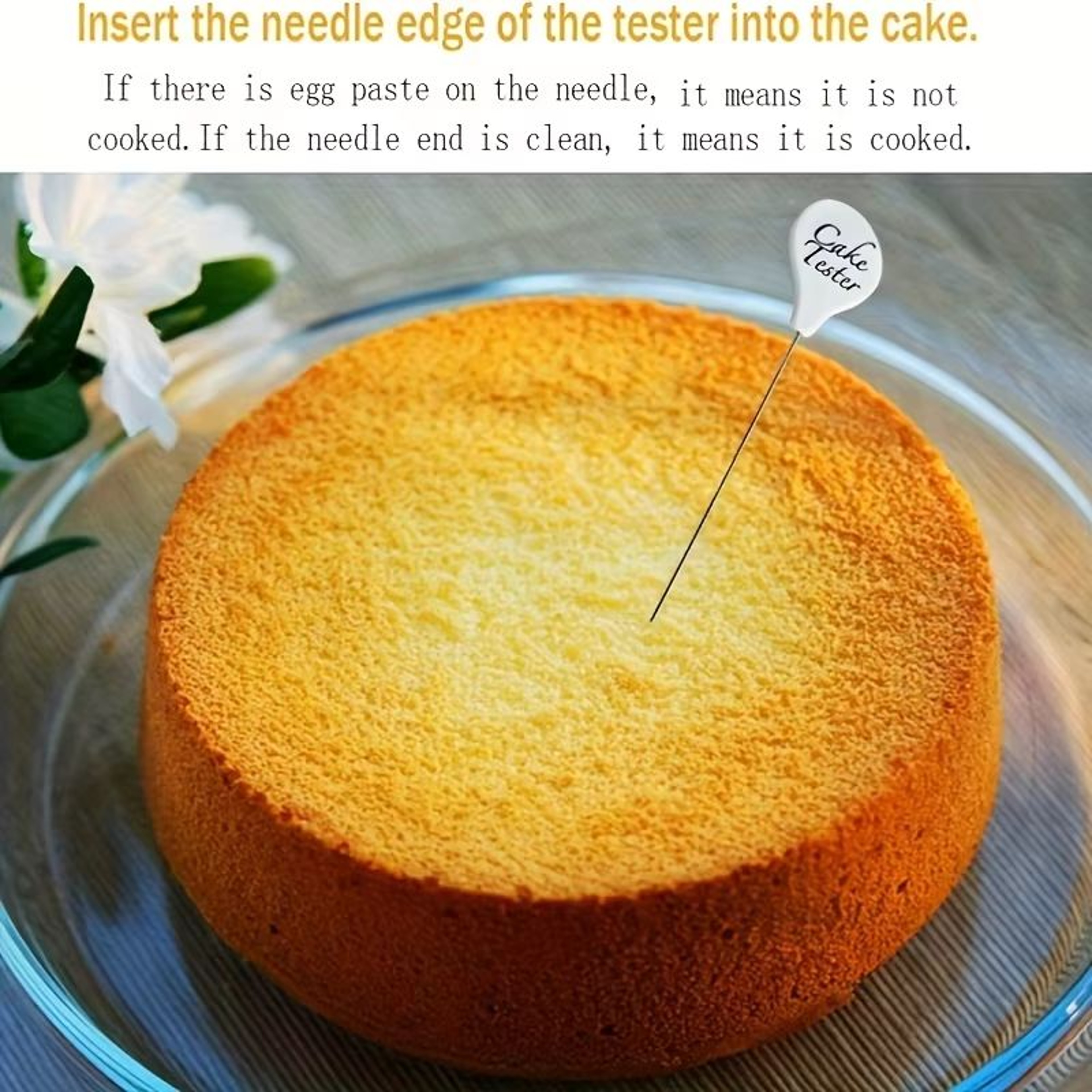 Stainless Steel Cake Tester Probe Reusable Needle For Bread Biscuit Muffin Pancake Baking Accessori 3