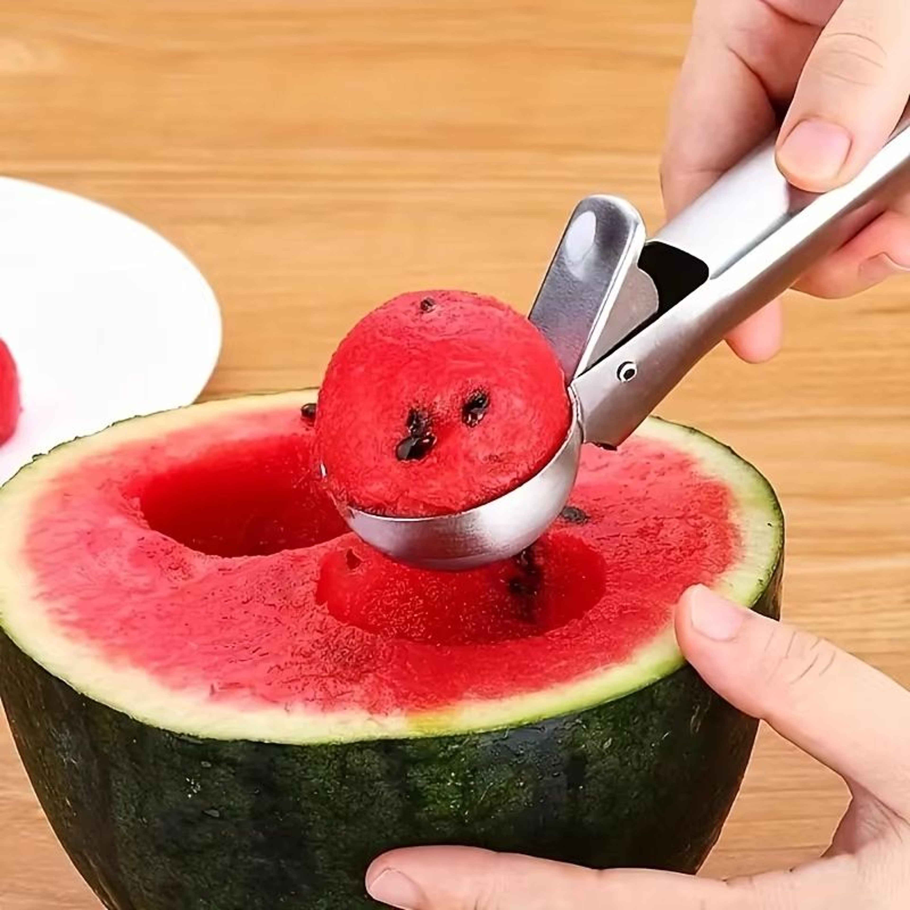Multifunctional Stainless Steel Ice Cream And Fruit Scoop Dual Purpose Tool 5