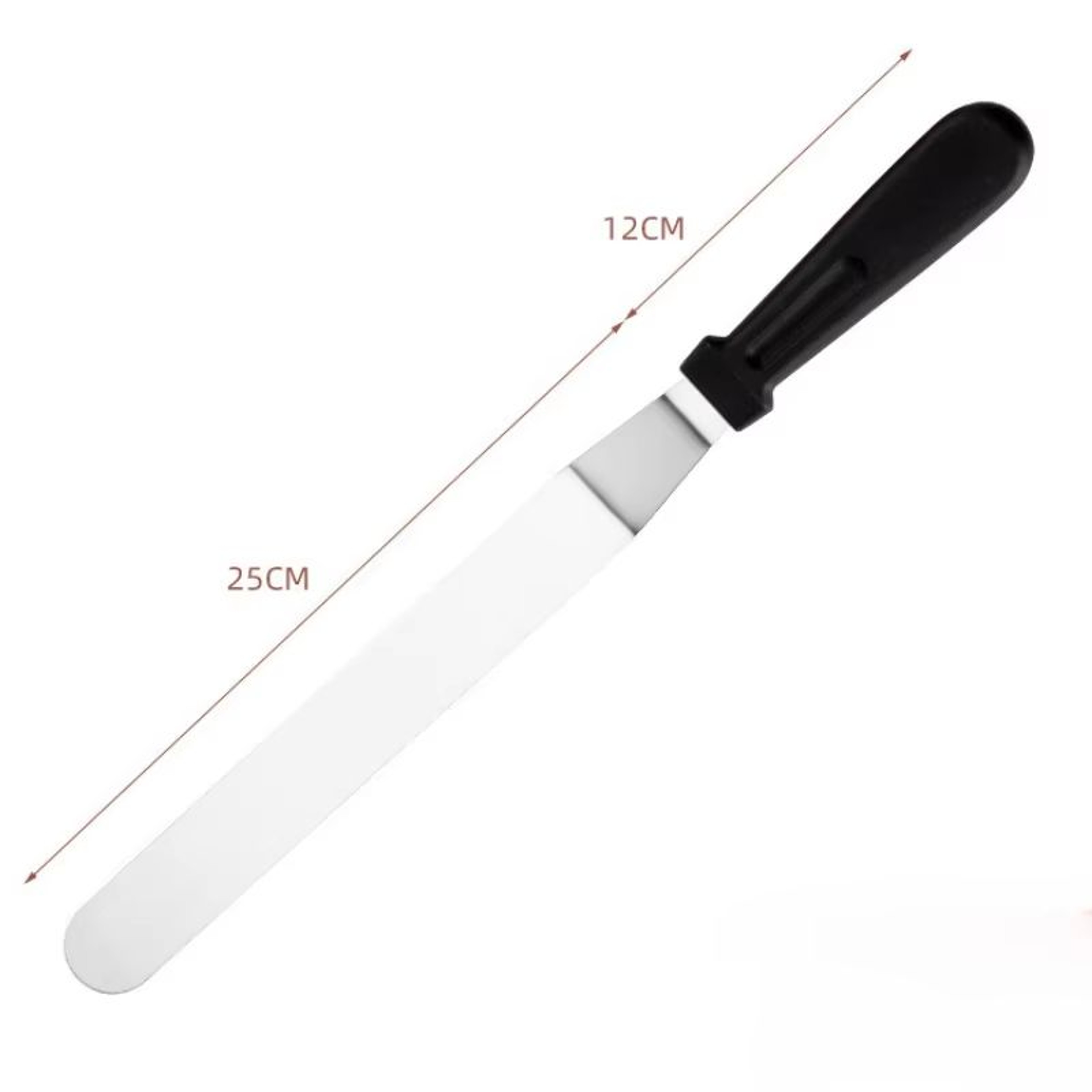 Stainless Steel Cake Decorating Angled Spatula Set 3 Piece 6 In 8 In 10 In Multi Function Frosting  8
