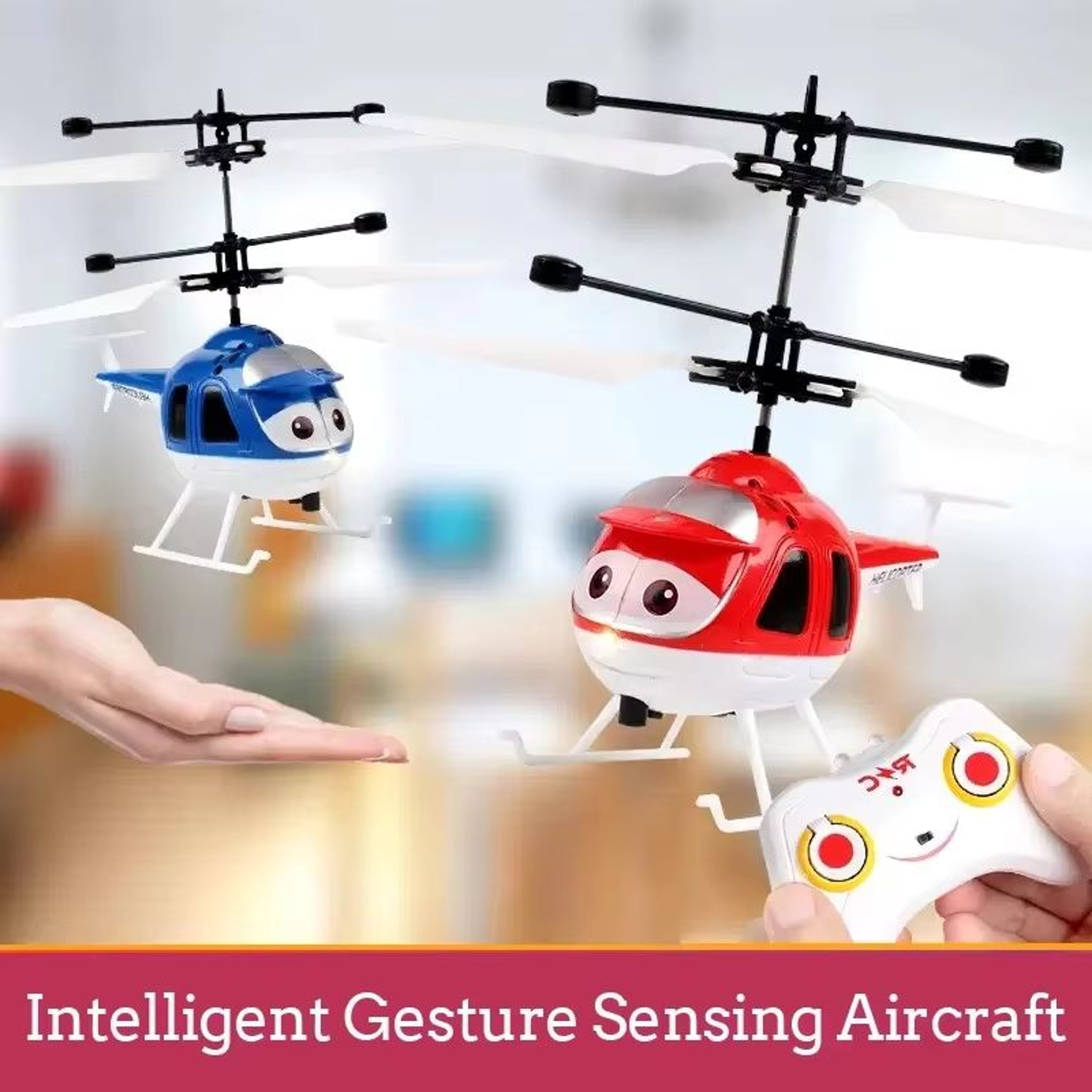 Mini Infrared Hand Induction RC Helicopter  Electric Flying Airplane Toy For Kids 0