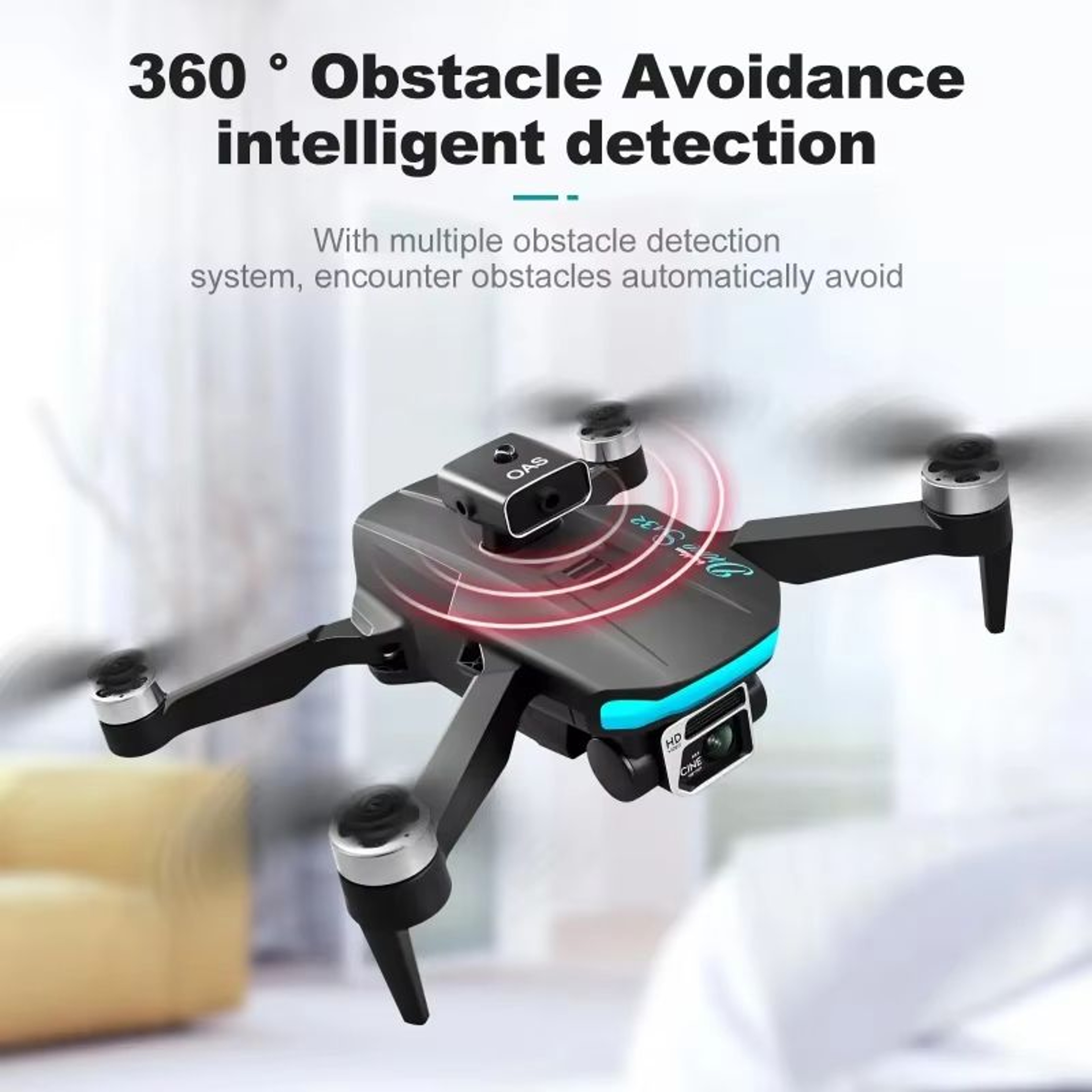 S132 Brushless Drone With Obstacle Avoidance And Optical Flow Positioning 4