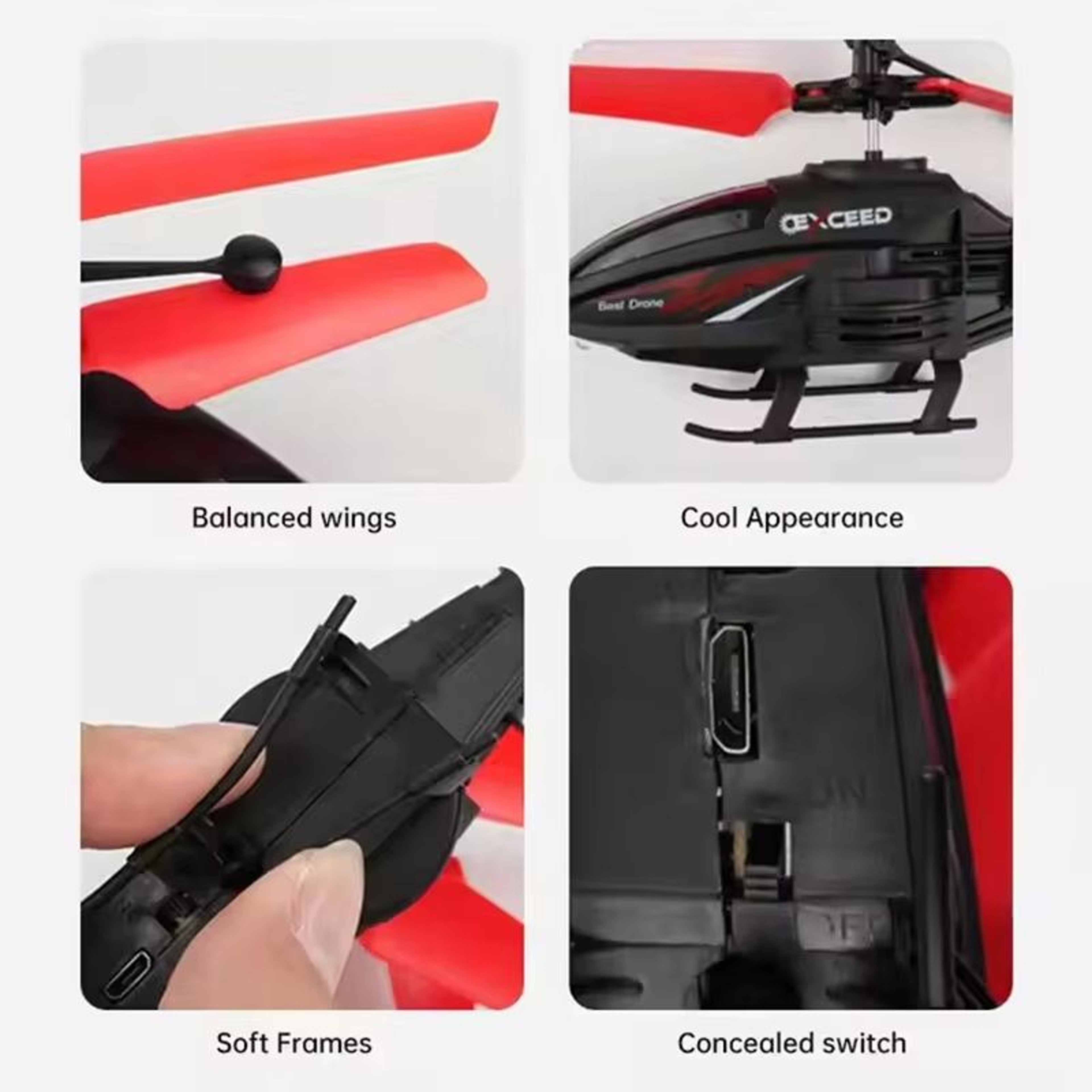 GestureFly GestureSensor Indoor Flying Toy Helicopter Infrared Remote  LED Light 2