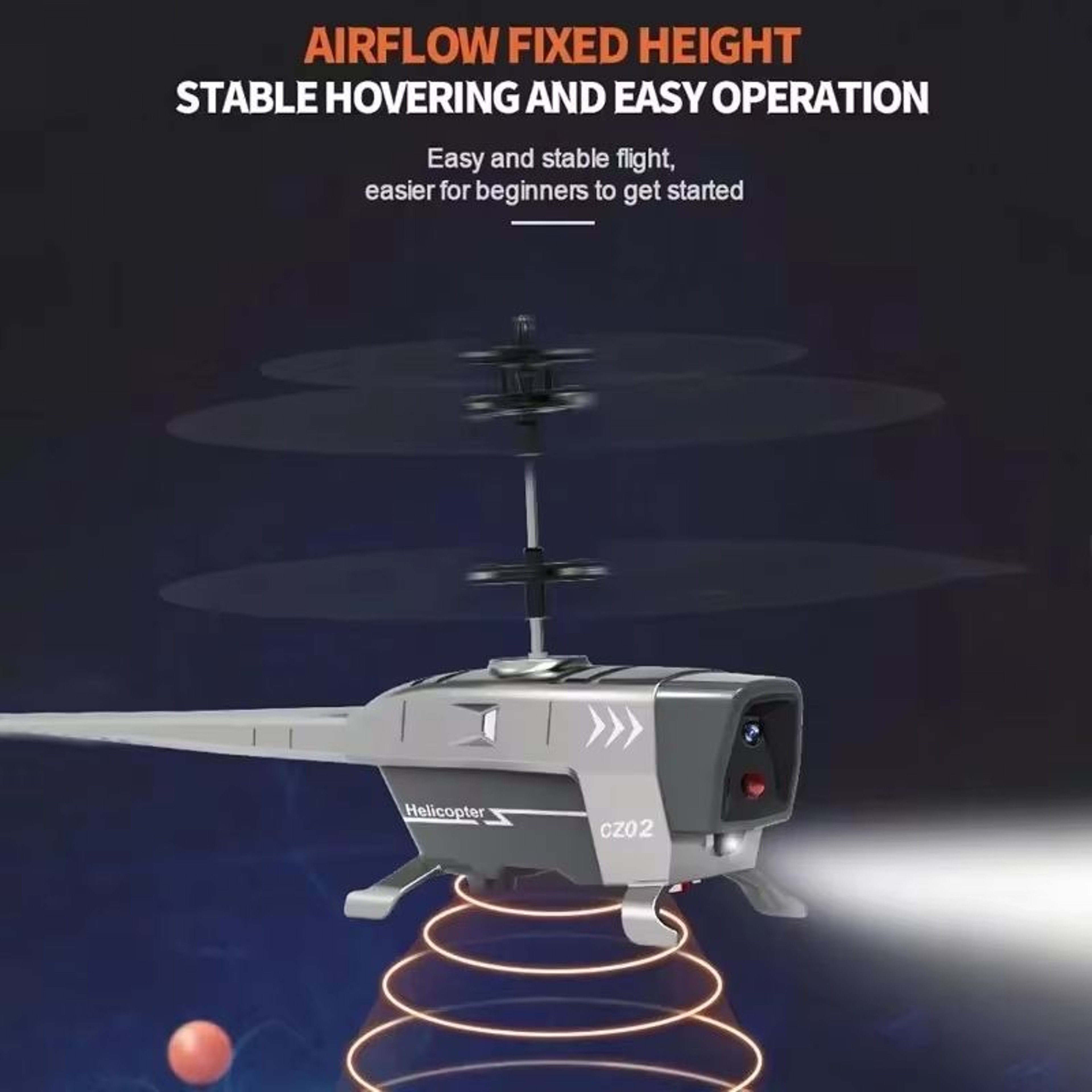 SkyGuardian CZ02 25Channel ObstacleAvoidance RC Helicopter Drone 3