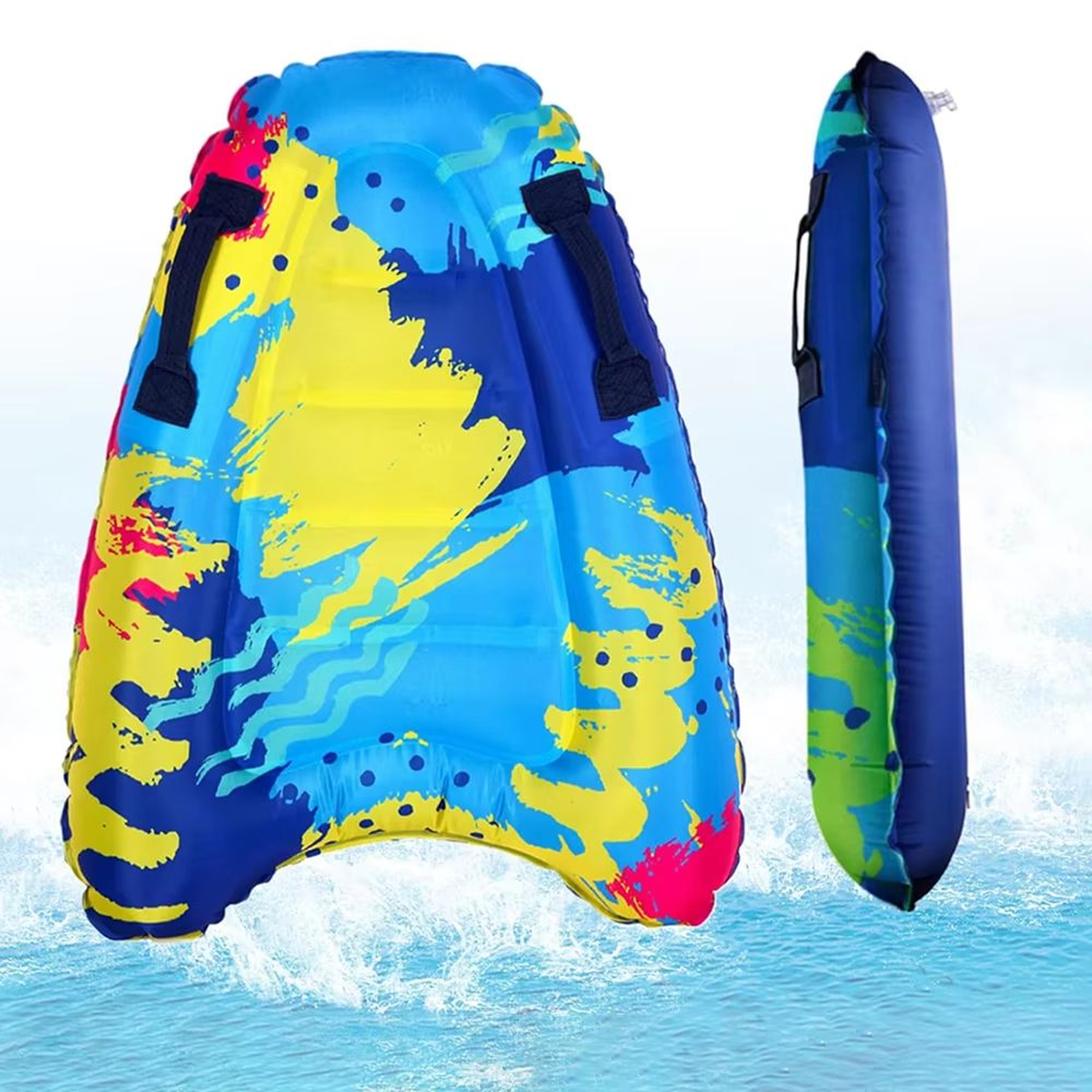 WaveGlider Thick PVC Inflatable Surfboard  Portable Water Ski  Pool Surf Board 0