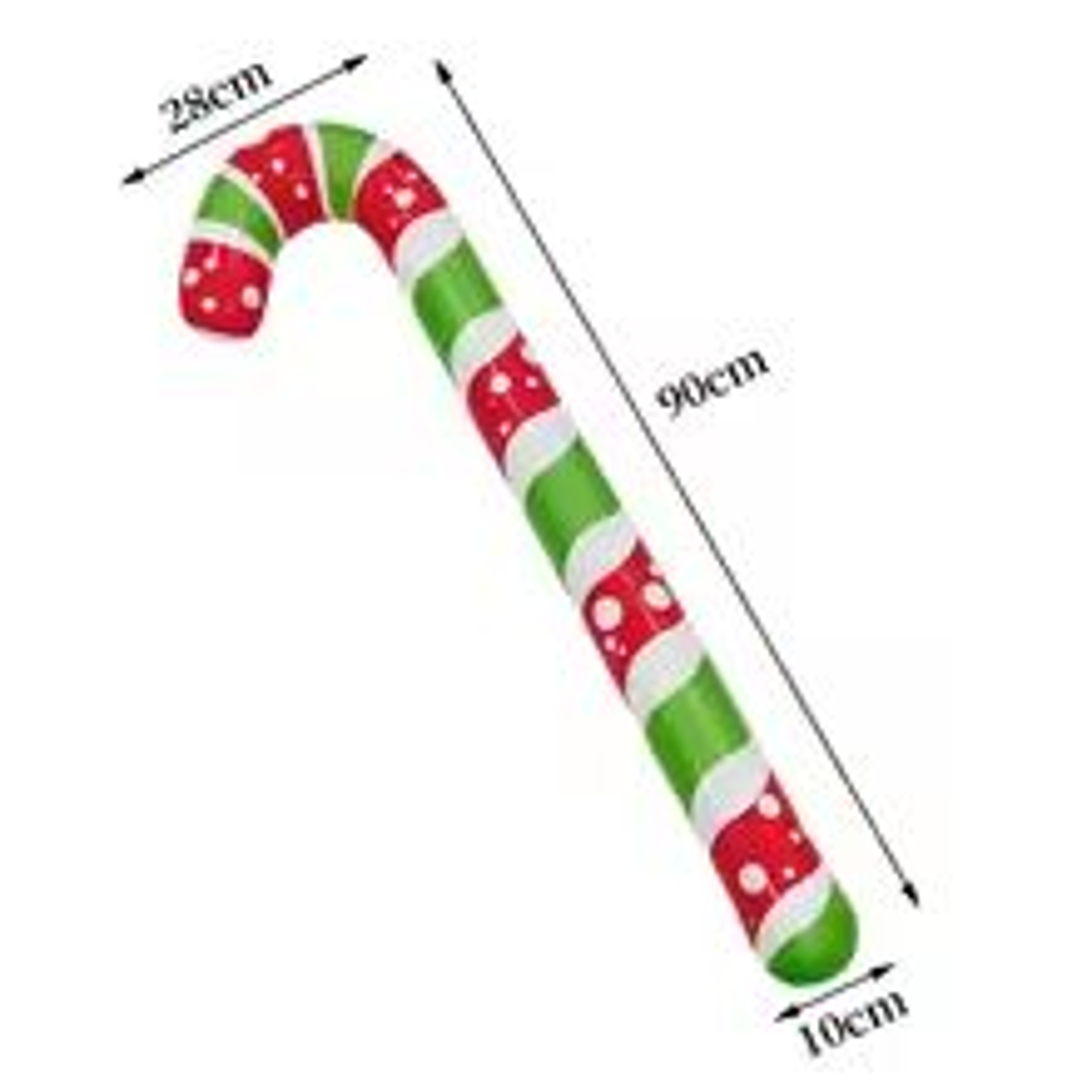 FestiveCane Thick PVC Inflatable Candy Cane Decoration  Outdoor Holiday Ornament 8