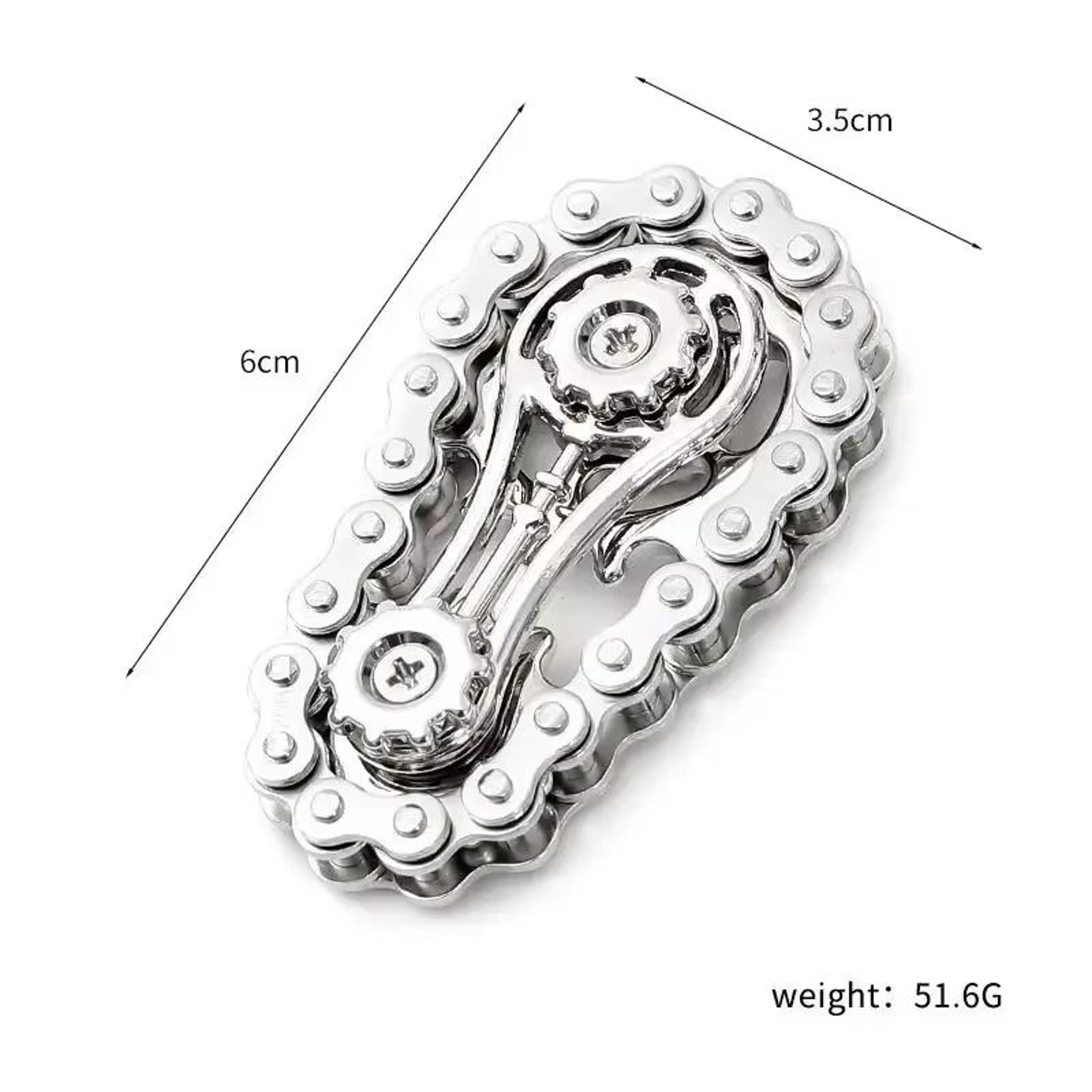 ChainDrive Mechanical Flywheel Metal Fidget Spinner For Anxiety Relief 7