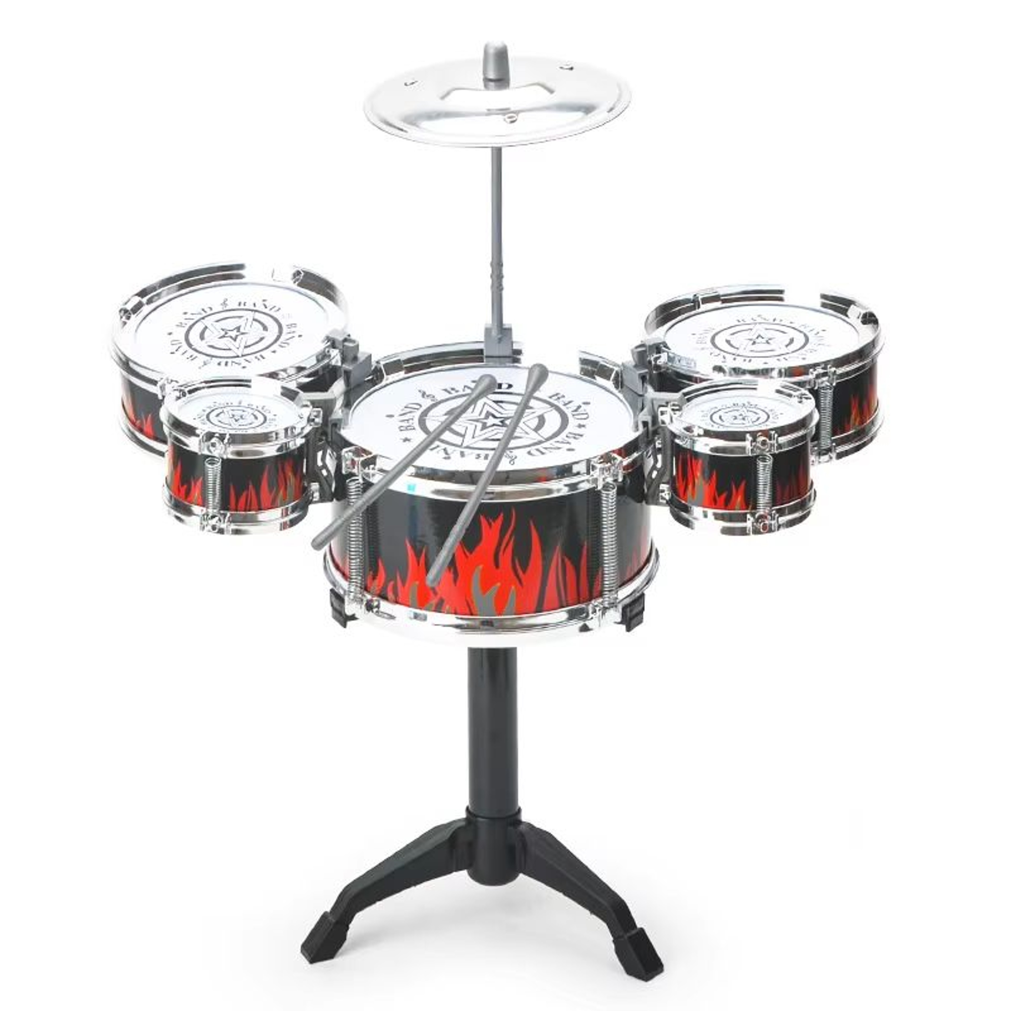 Child Beginner Drum Set Toy  Dynamic Jazz Percussion Instrument For Kids 7