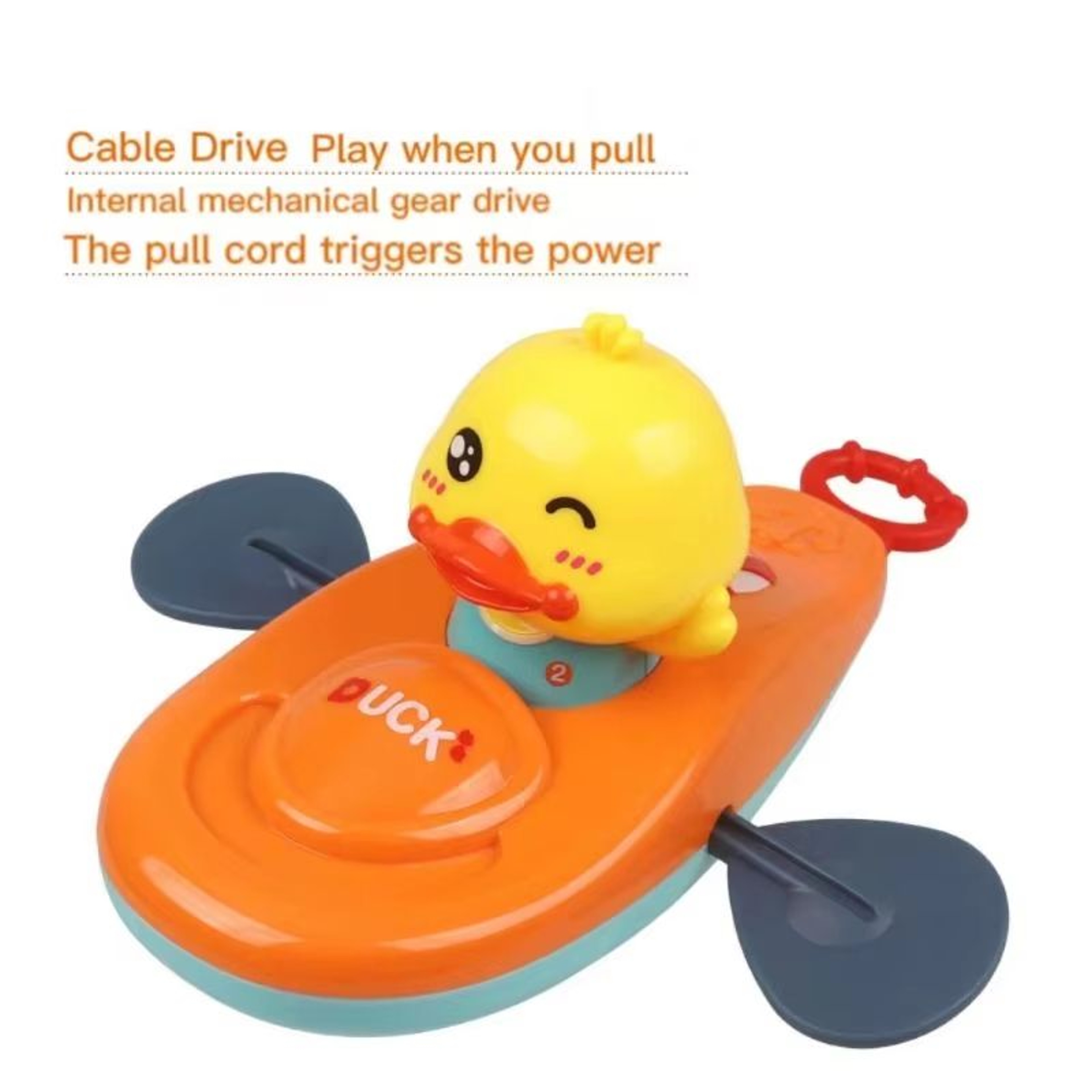 Little Yellow Duck Kayak Bath And Pool Toy For Kids 3
