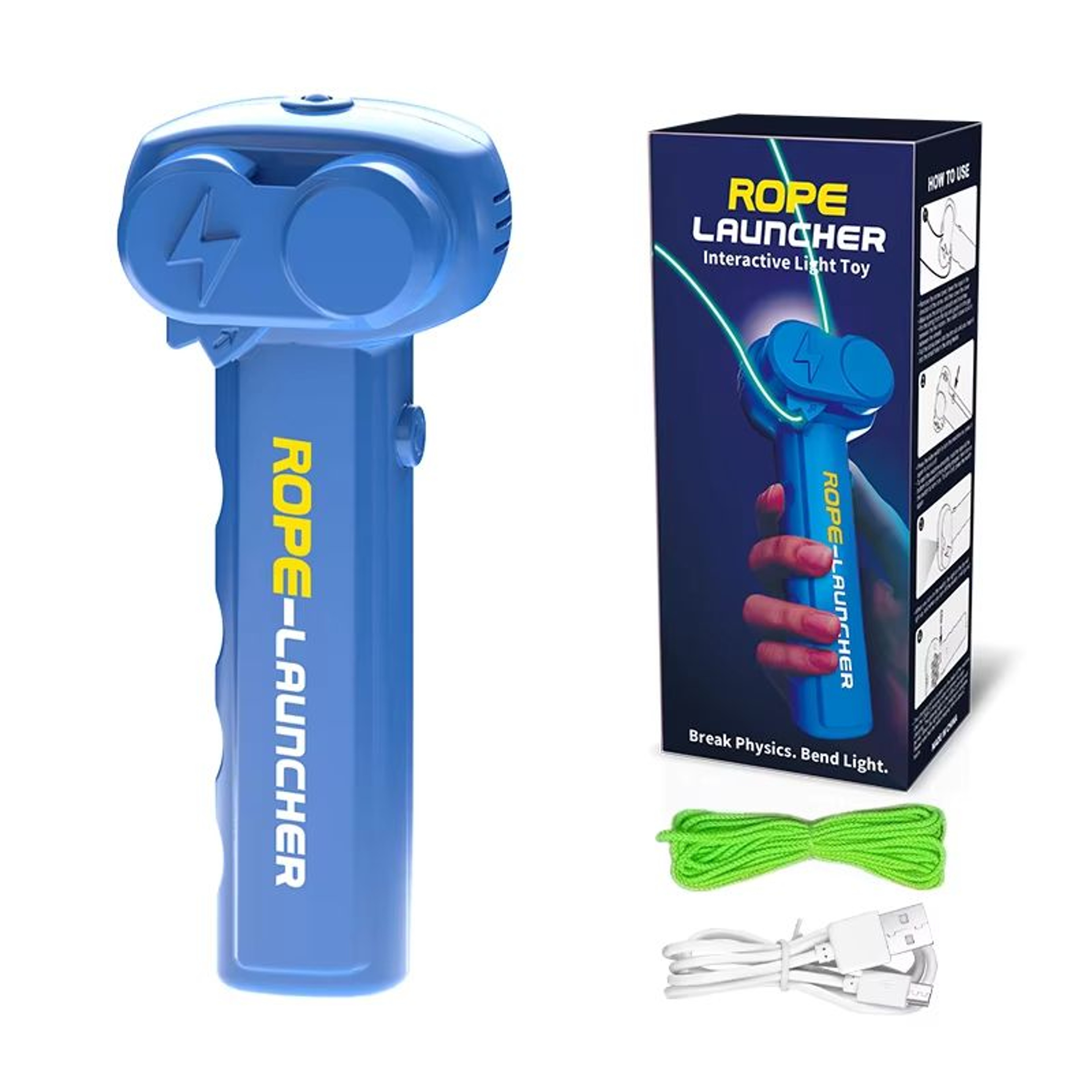 GlowGlow Rope Launcher Light Up Toy For Families And Pets 6