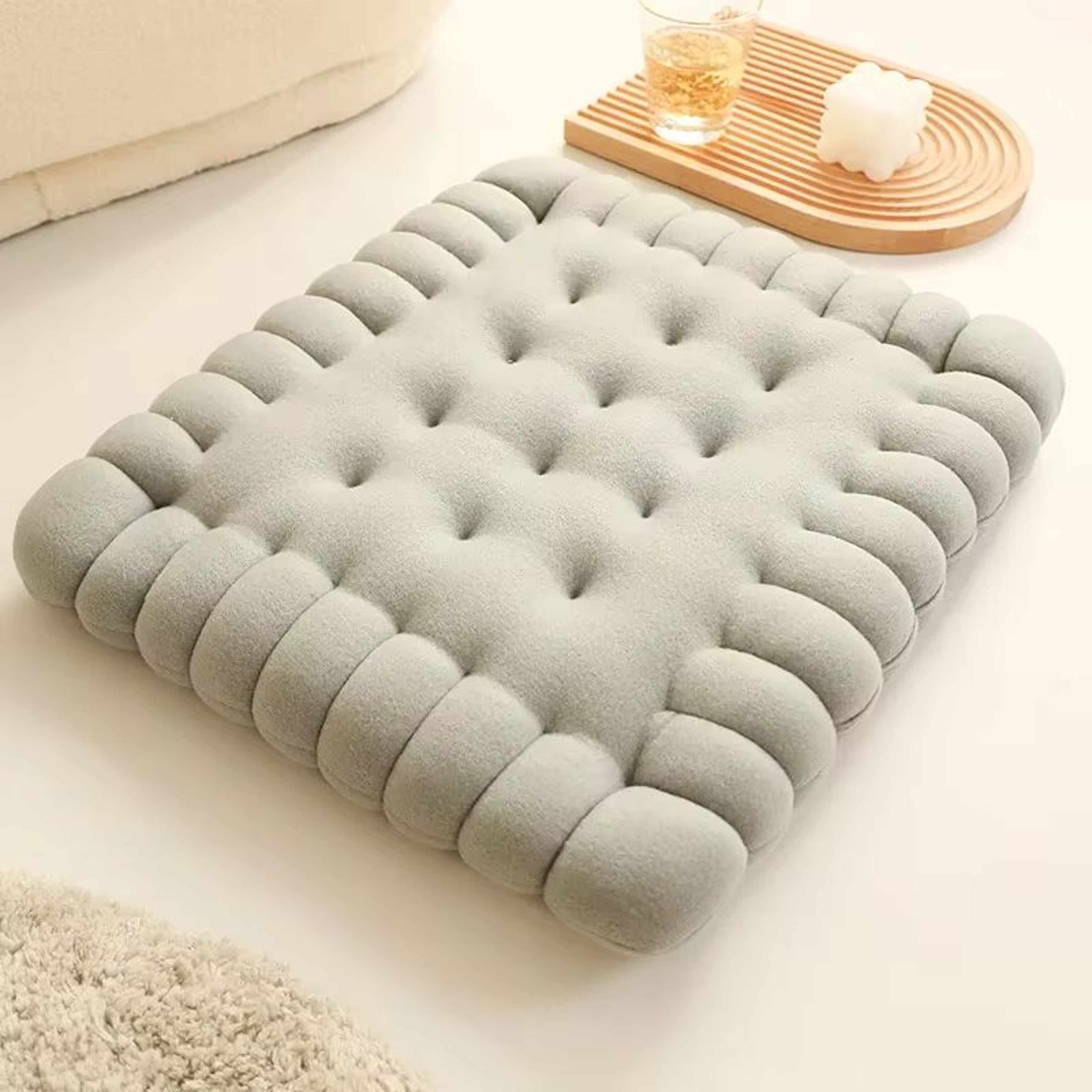 Biscuit Cookie Plush Cushion Soft Seat Pad Tatami Floor Chair And Sofa Pillow 7