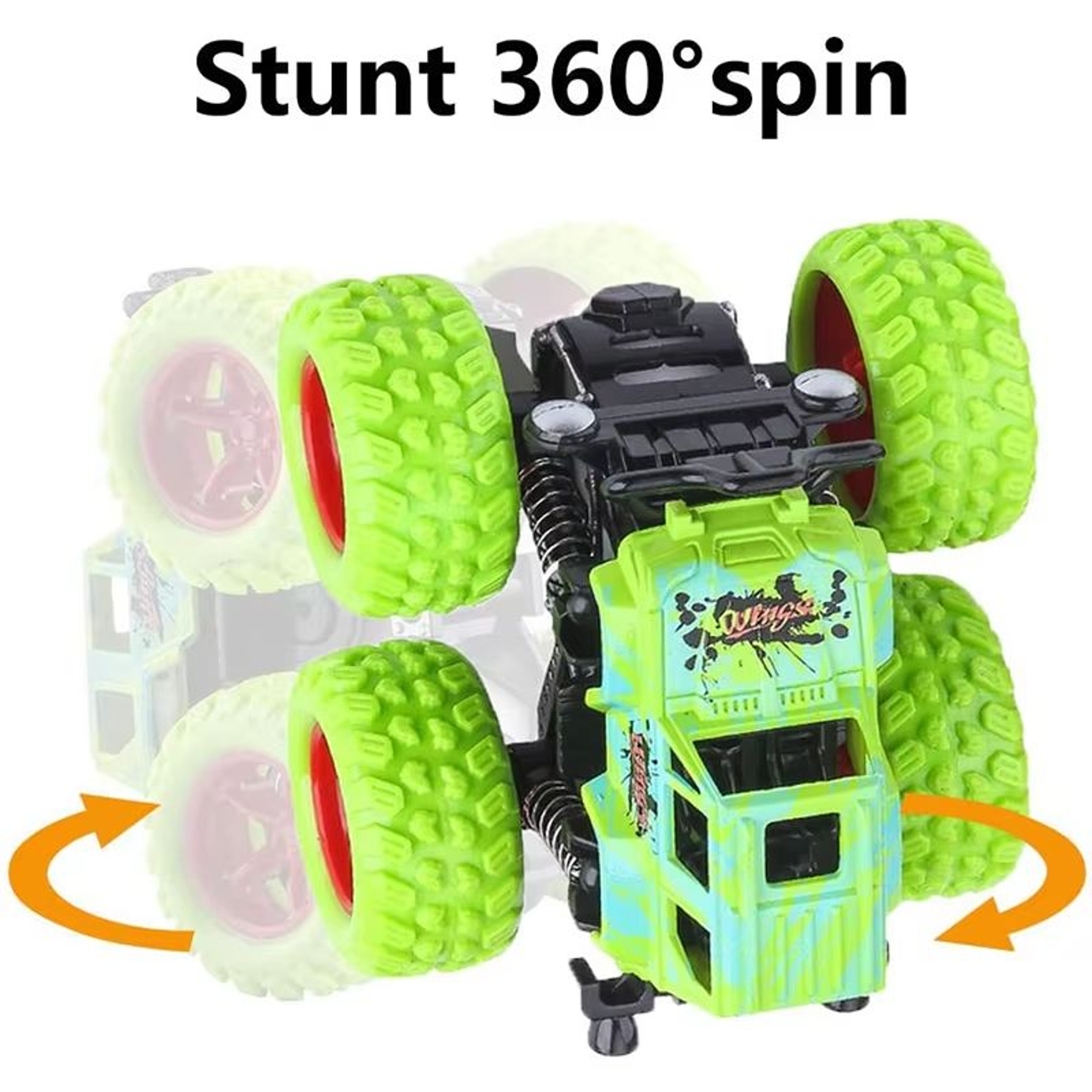 Pull Back 4Wheel Drive OffRoad SUV Toy Car For Kids 5