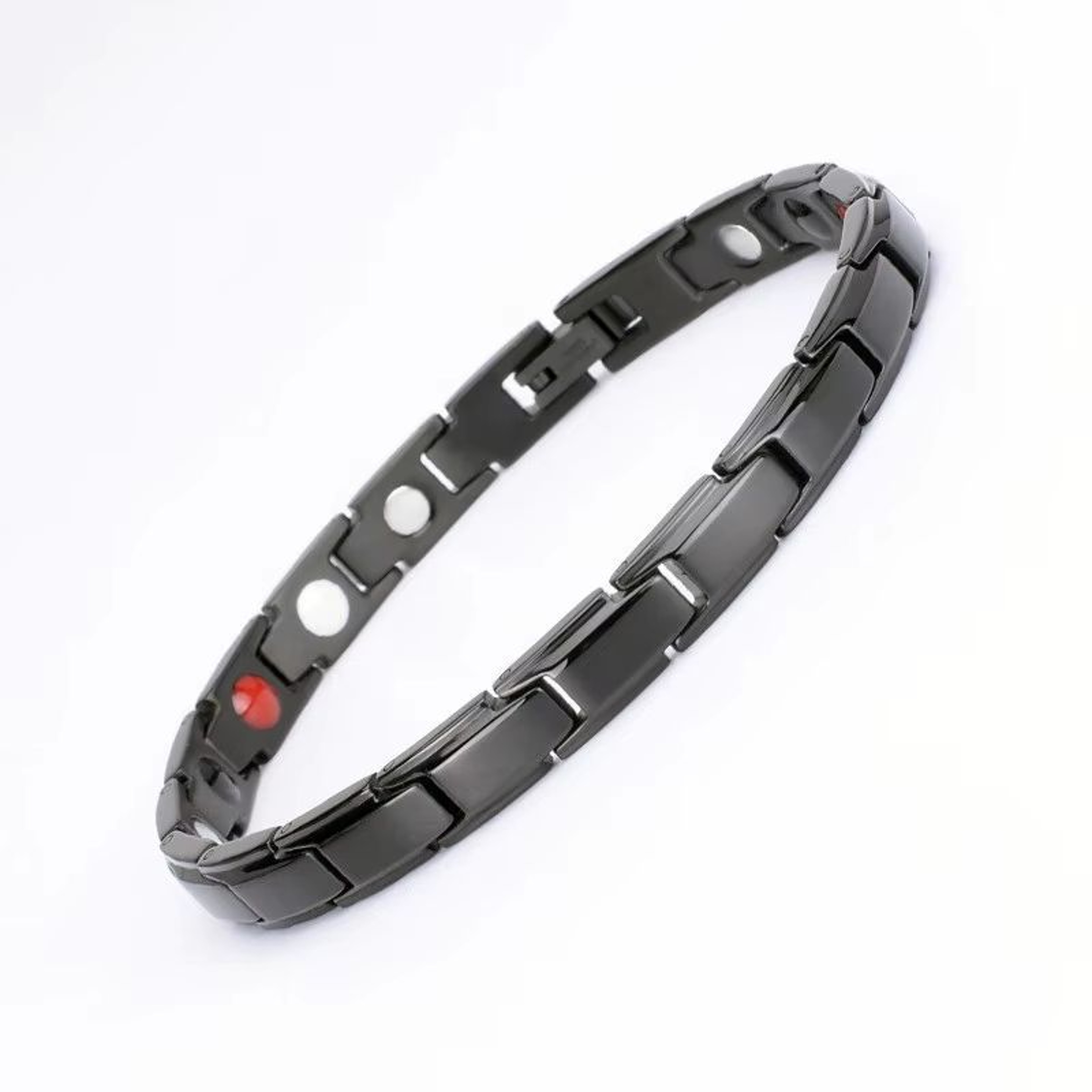 Vintage Copper Magnetic Bracelet For Men Pain Relief Therapy Link Chain With Double Row Magnets 13