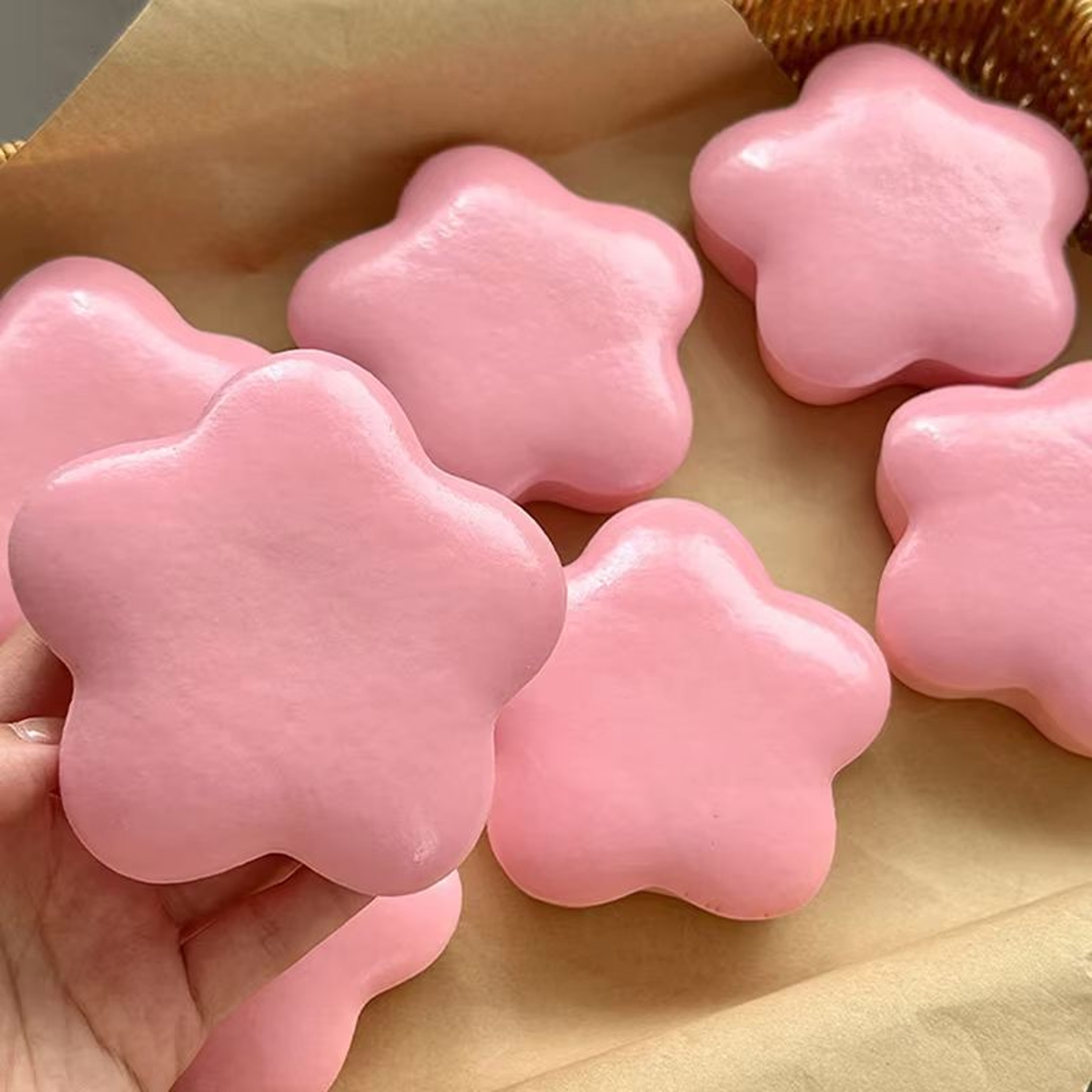 Kawaii Yellow Star Milk Squishy Stress Relief Toy 6